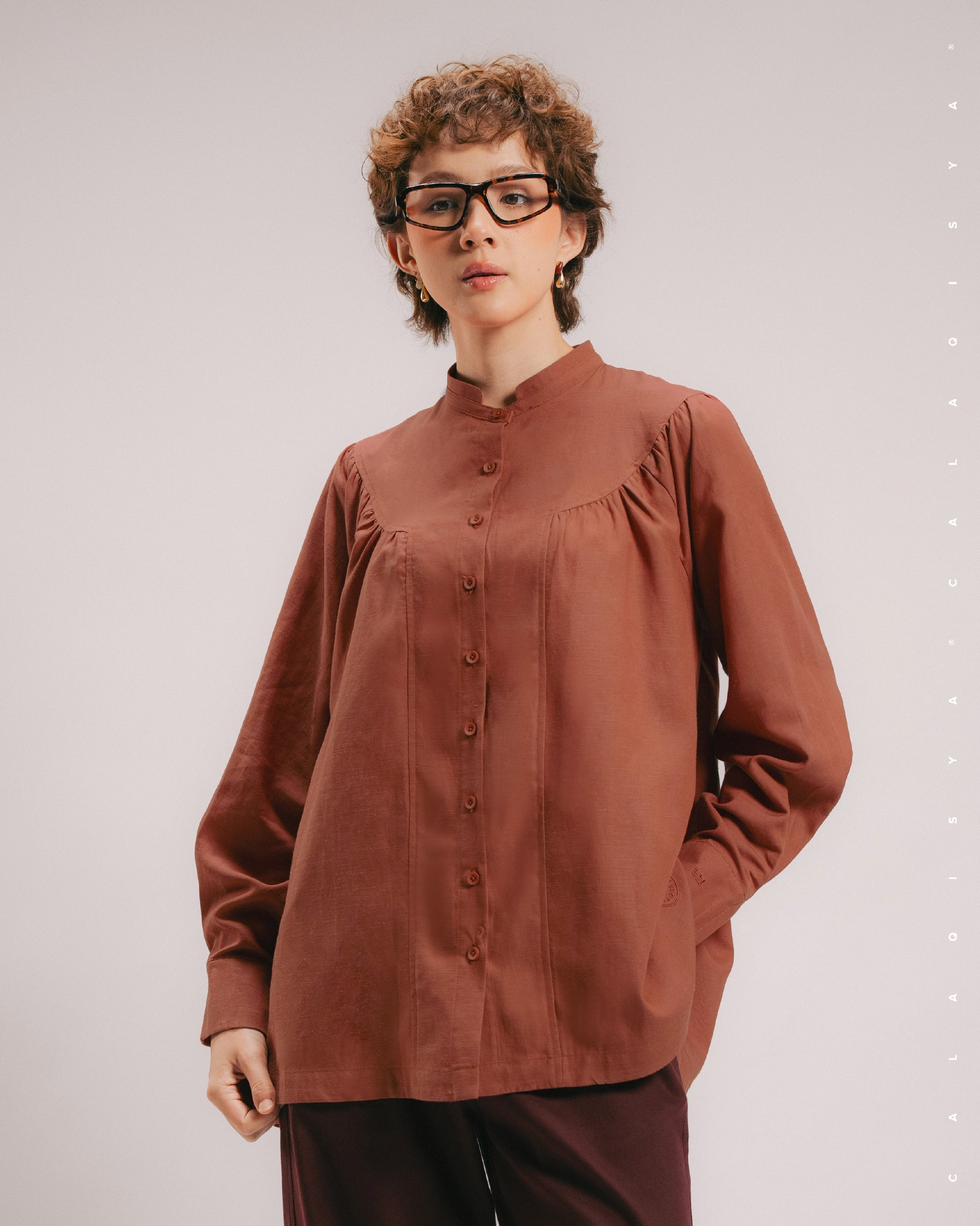 HUNNY TOP IN BURNT BRICK