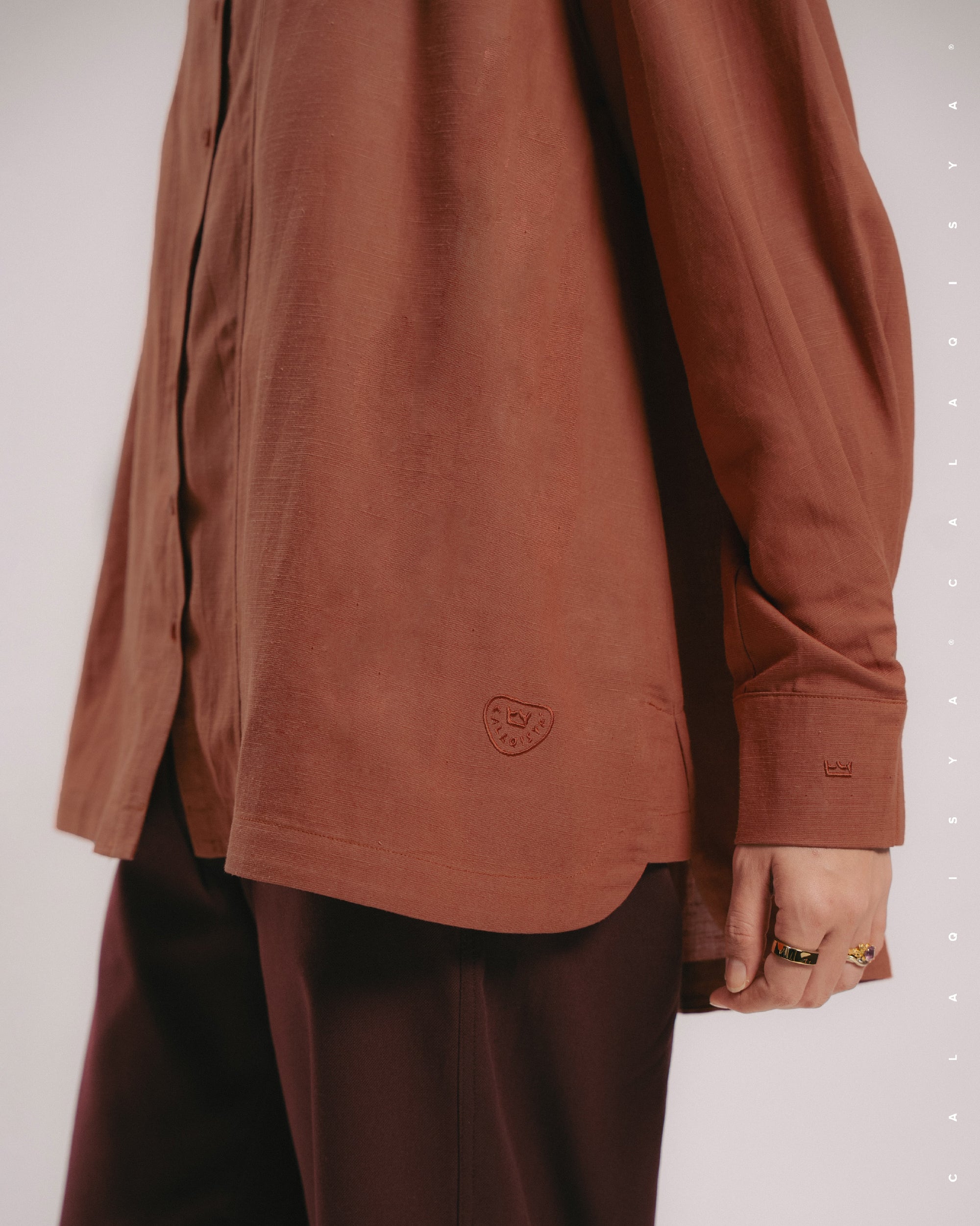 HUNNY TOP IN BURNT BRICK