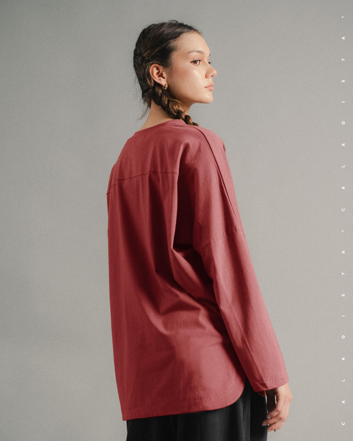 LIGHT TOP IN BURNT RUSSET