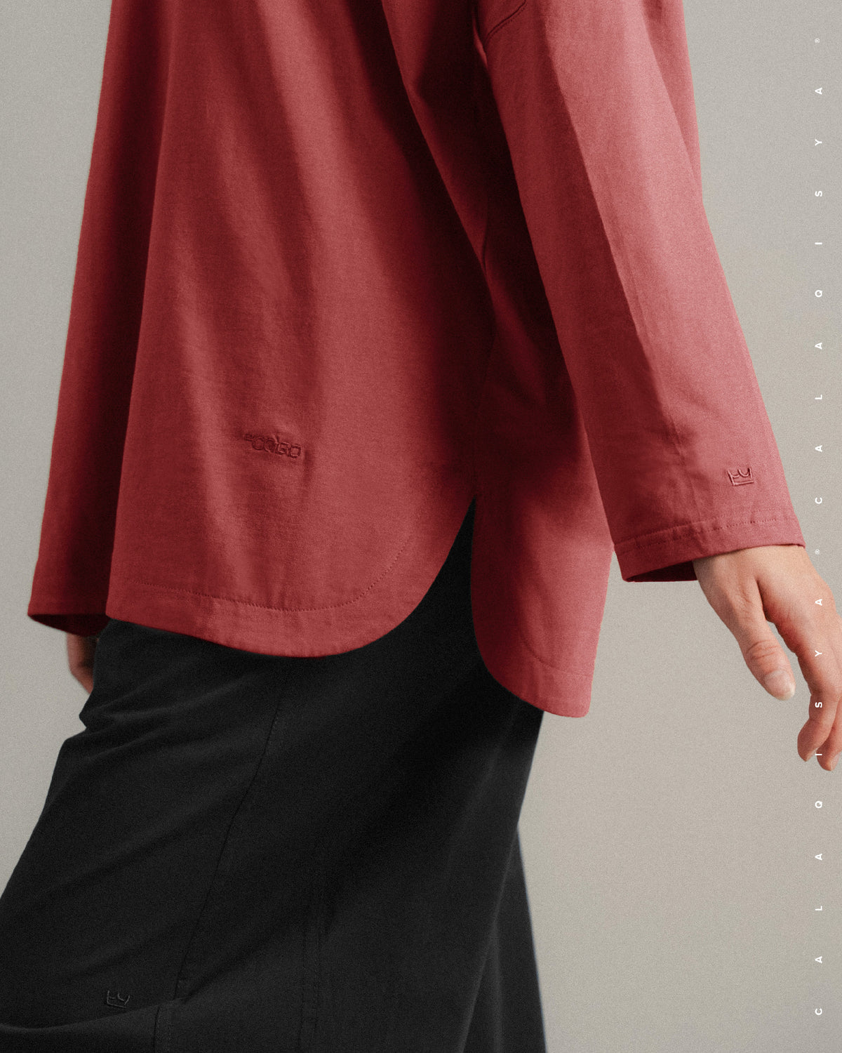 LIGHT TOP IN BURNT RUSSET