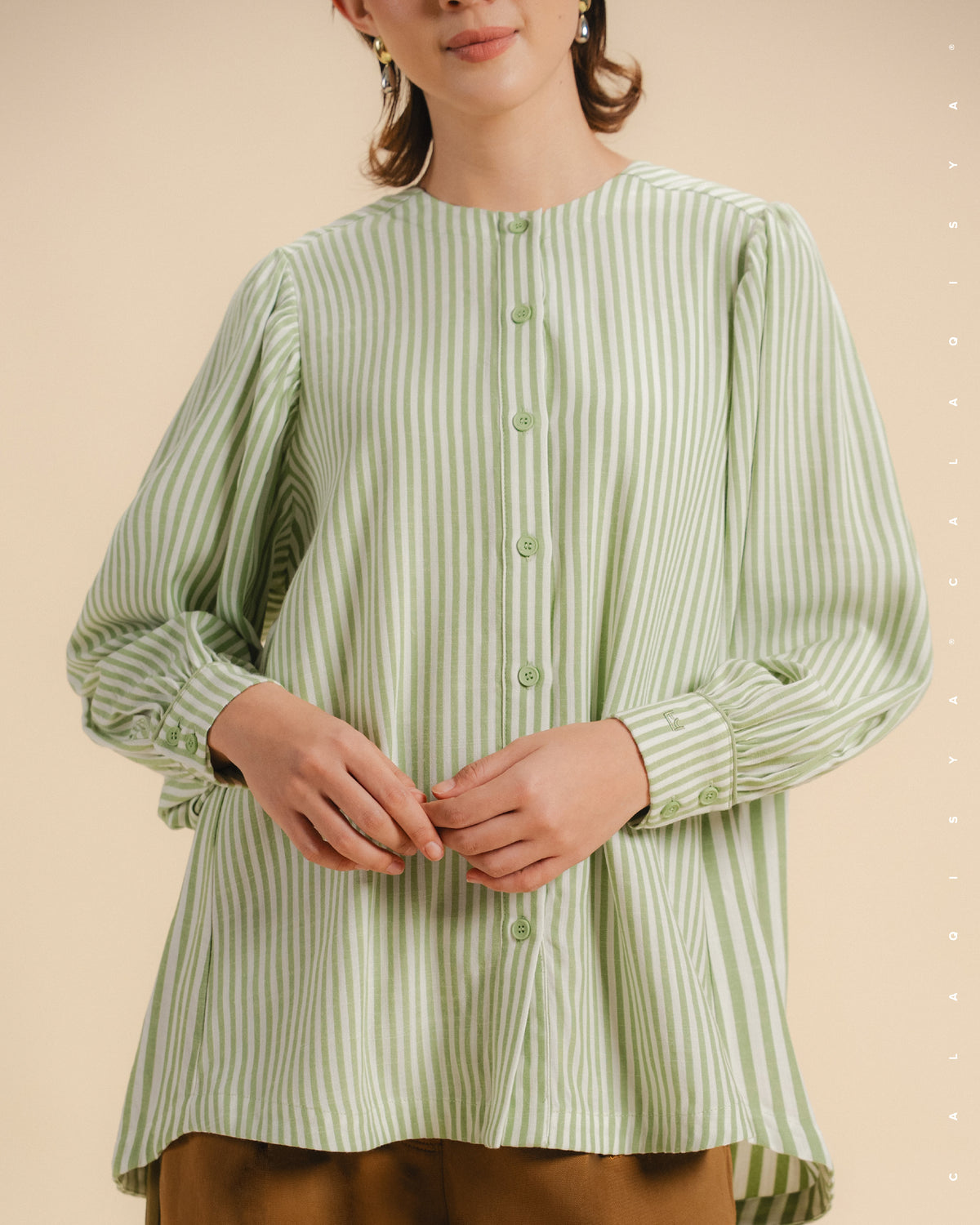TILLY STRIPE TOP IN BUTTERFLY