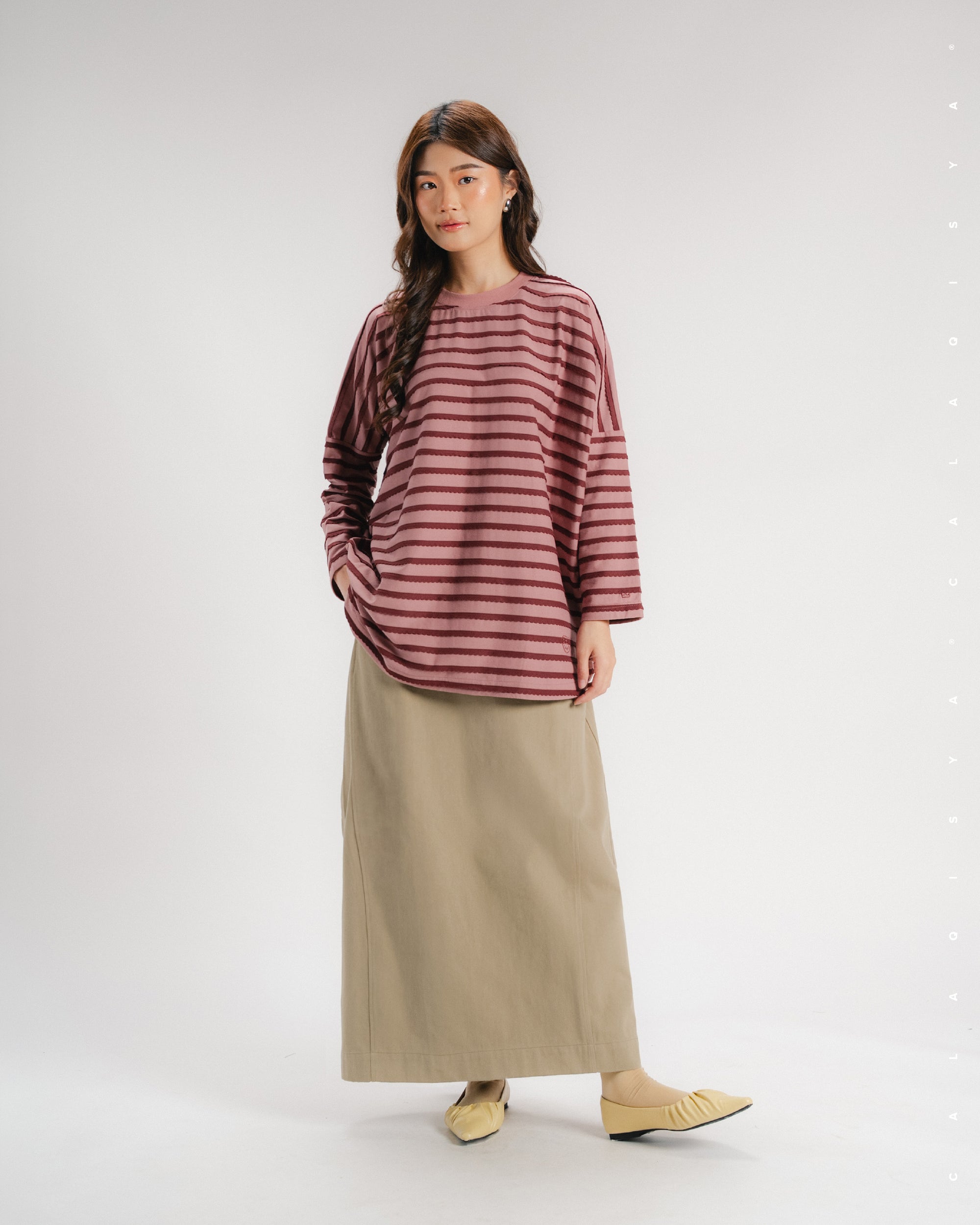 RUND SKIRT (100% COTTON) IN BUTTERNUT