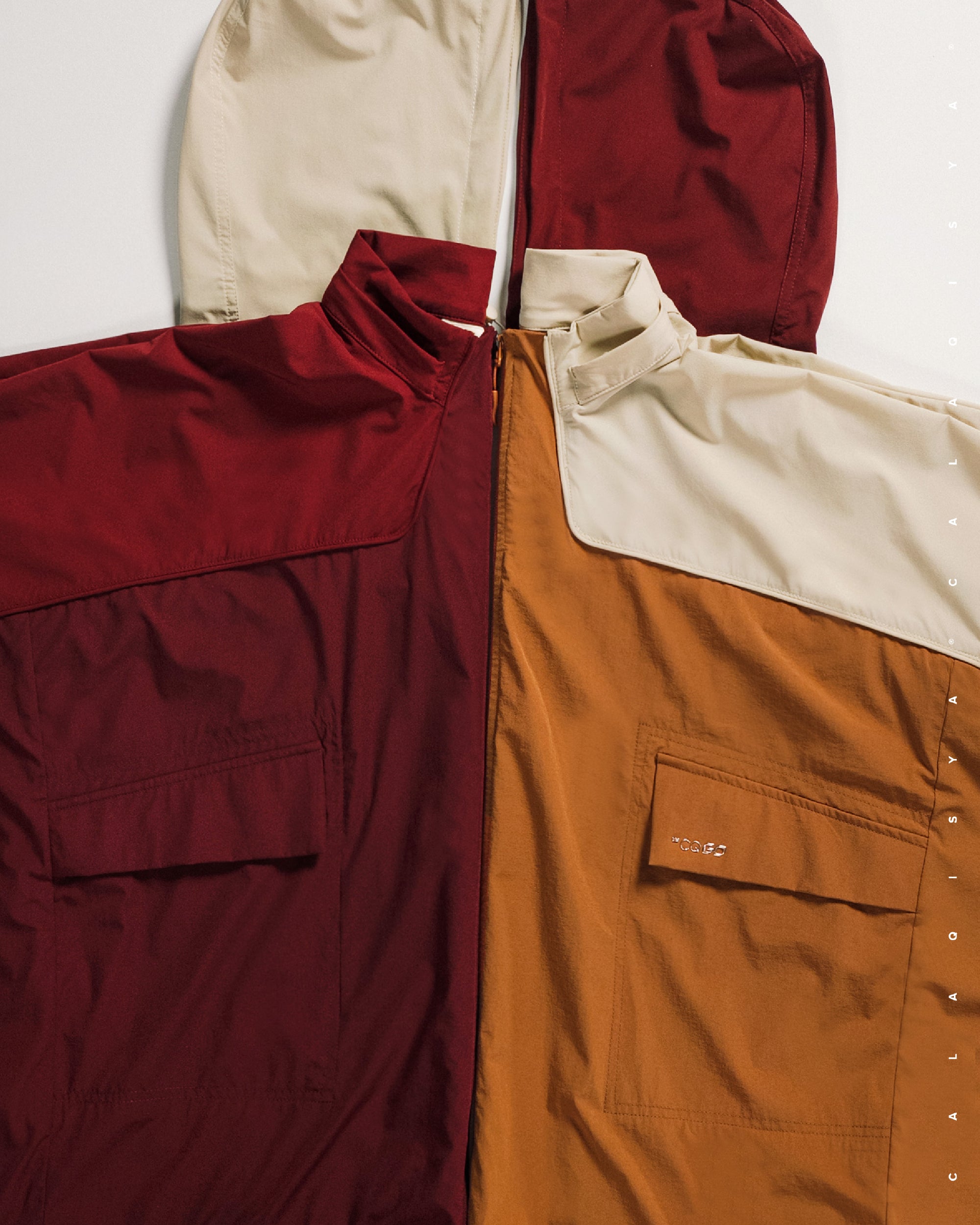 CQ GO MIST PONCHO PARKA IN PORT ROYALE