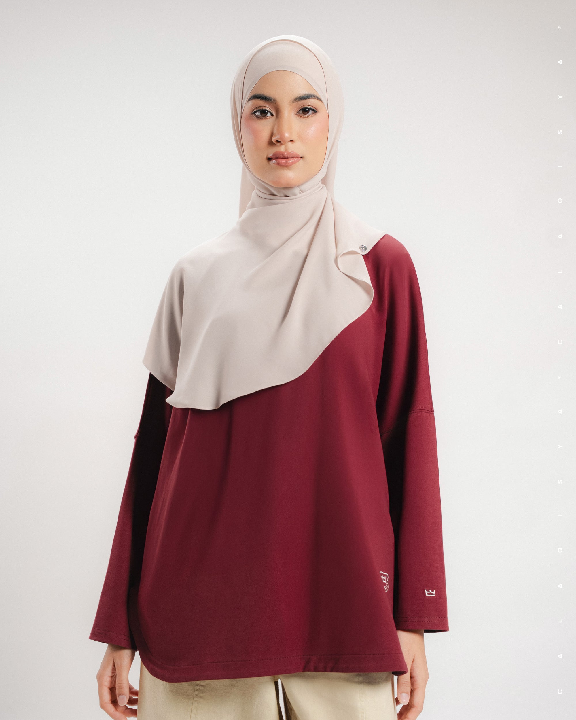 CLOUD SHIRT IN CABERNET