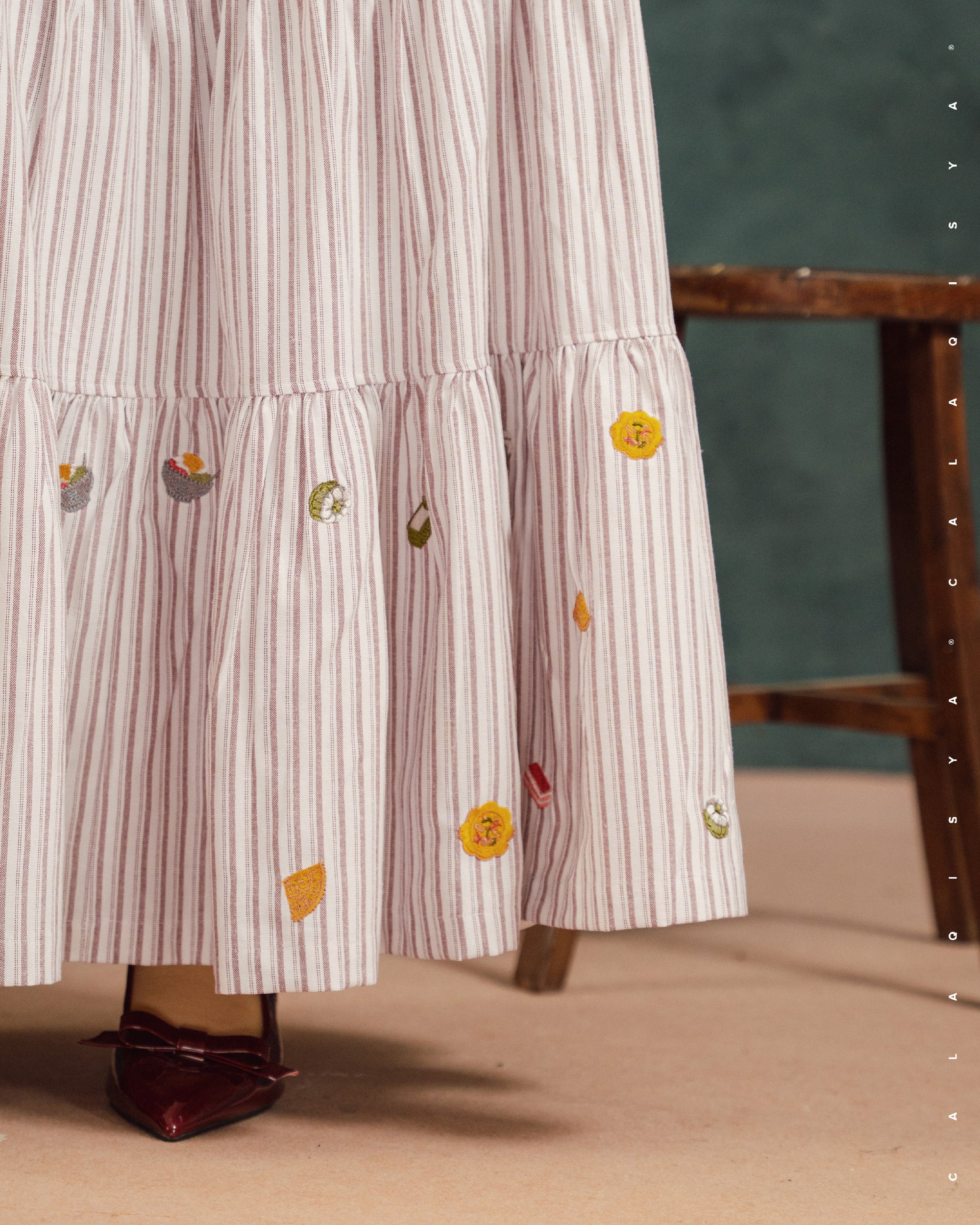 RW SENJA SKIRT IN CABERNET