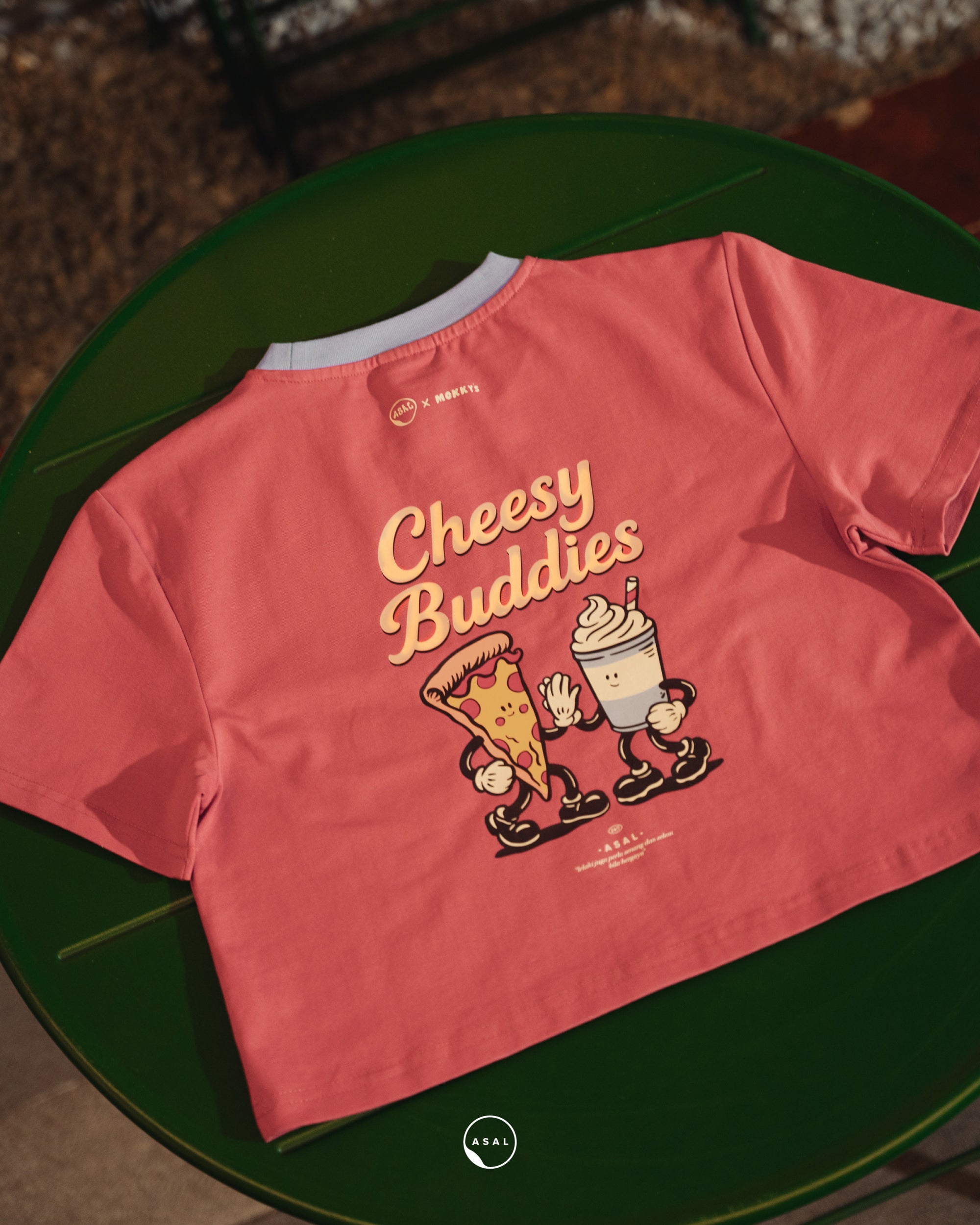 ASAL X MOKKY&#39;S LEOS CHEESE AND CHINO KIDS IN CARDINAL