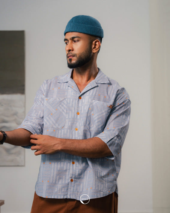 ASAL DEPT SHIRT IN CASHMERE BLUE