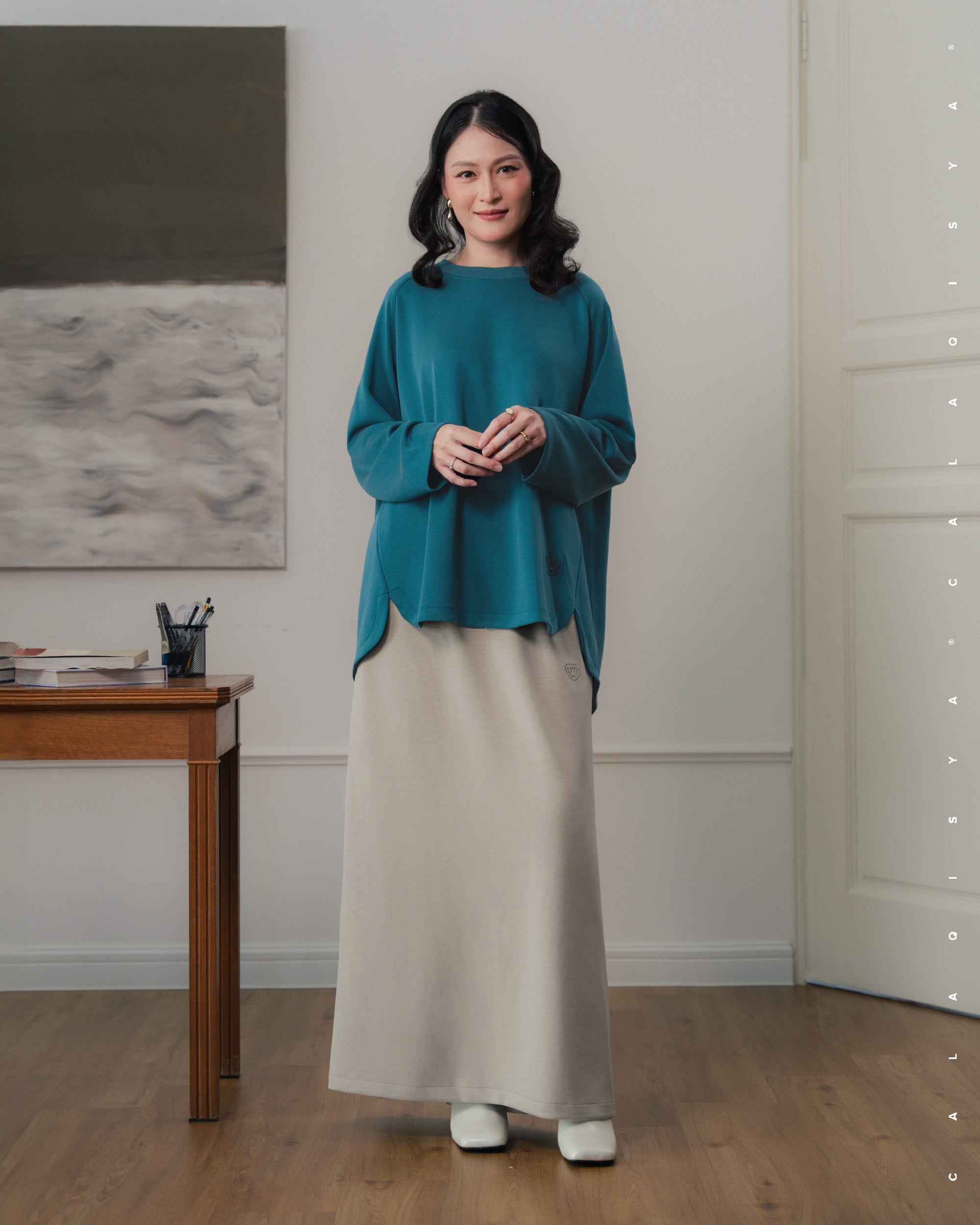 RUSH BREEN SKIRT IN CASTLE WALL