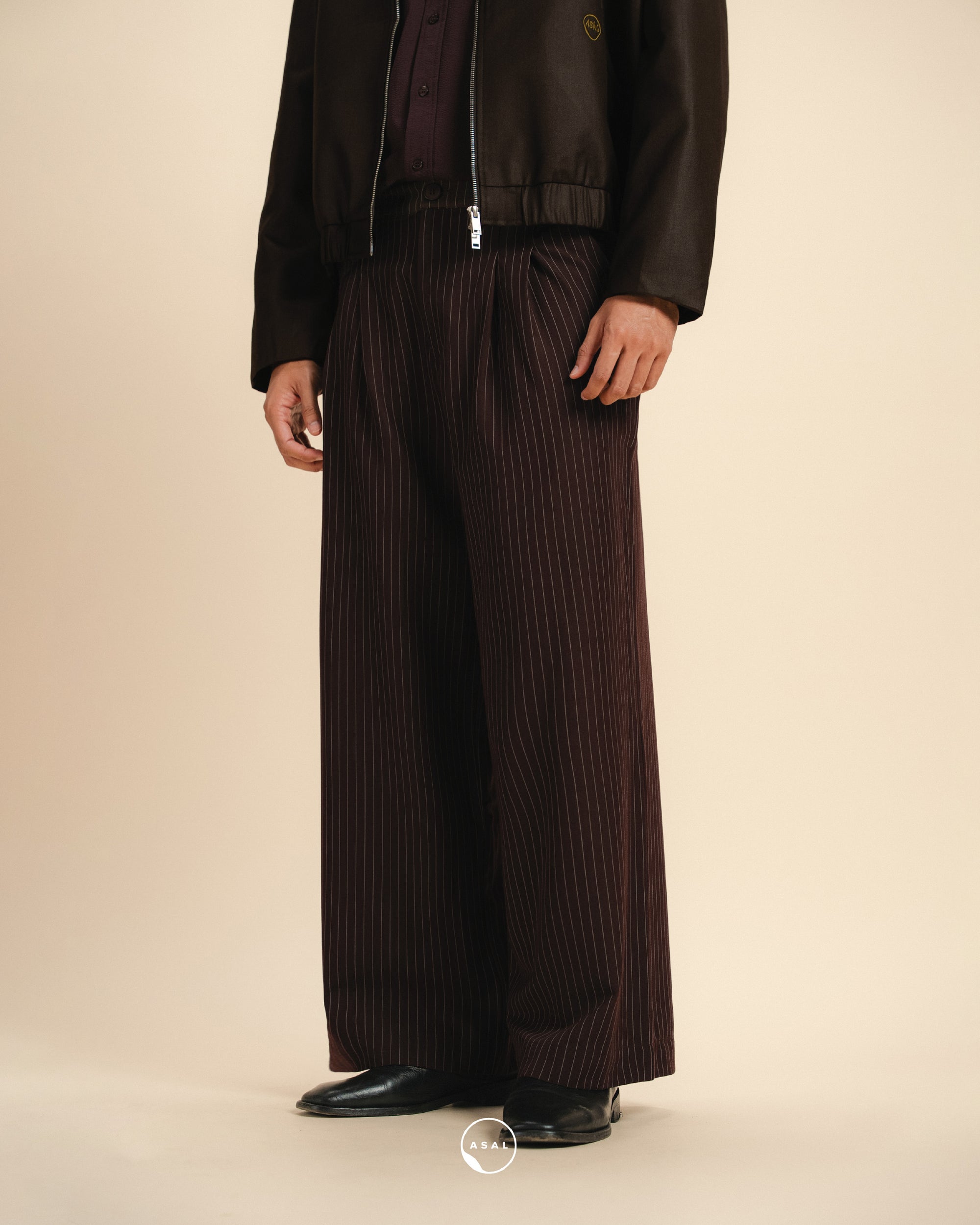 ASAL POLISHED PANTS IN CHICORY COFFEE