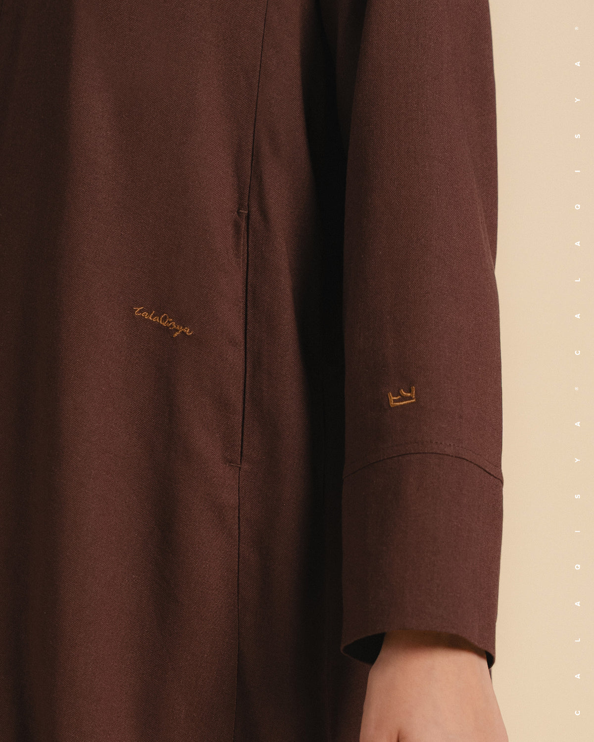 OPHELIA DRESS IN CHOCOLATE FONDANT