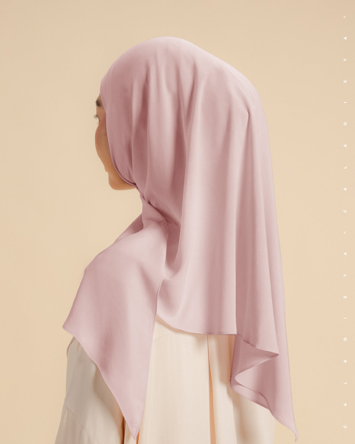 DANIAH TIE BACK UNDERCHIN (TRIANGLE) IN CLOUD PINK