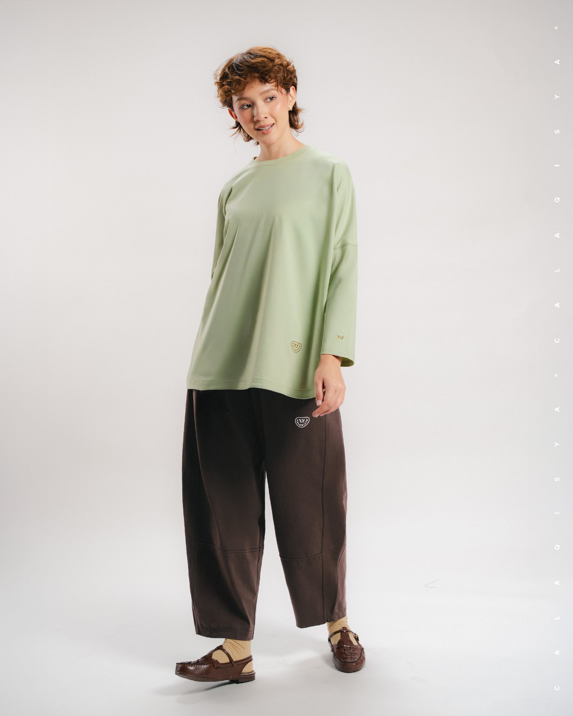 CLOUD COCOON PANTS IN COFFEE BEAN