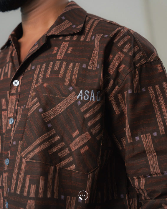 ASAL DEPT SHIRT IN COFFEE BEAN