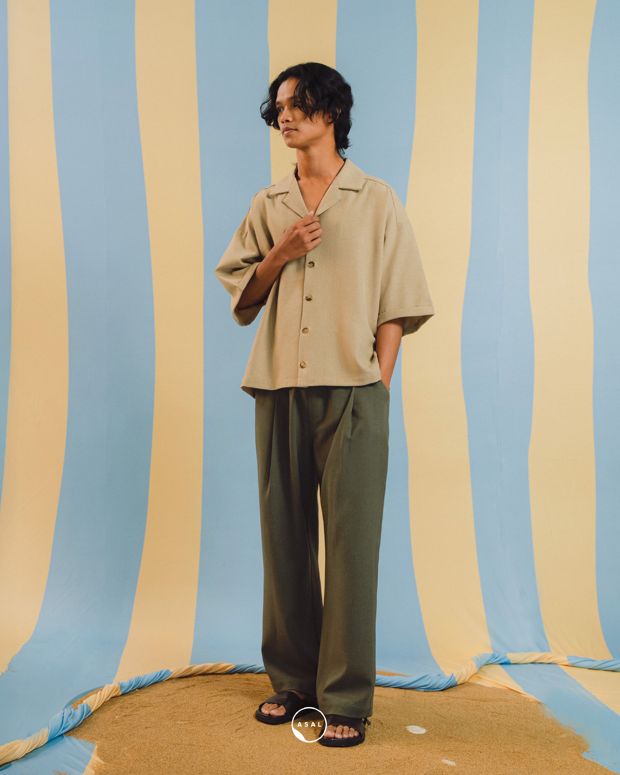 BAYU SWAY TOP IN CROISSANT