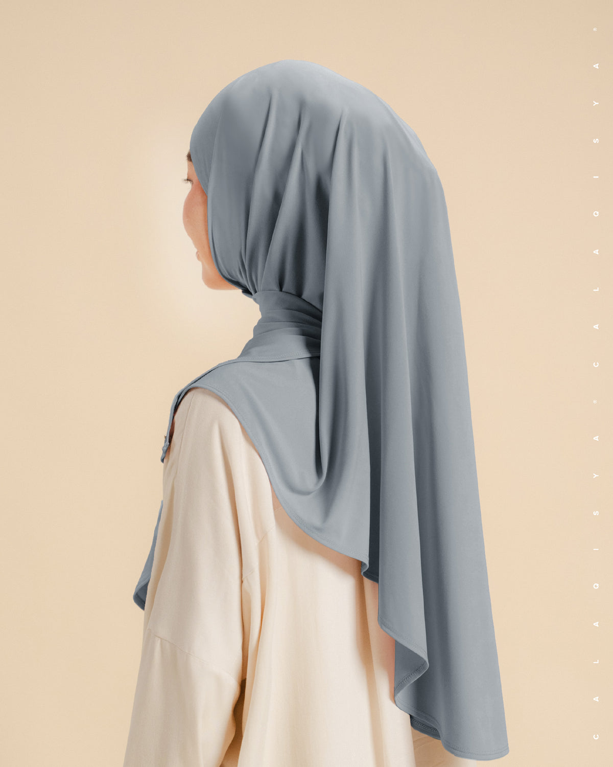 IRONLESS: NURA TIE BACK UNDERCHIN IN DAPPLE GREY (ODOURLESS)