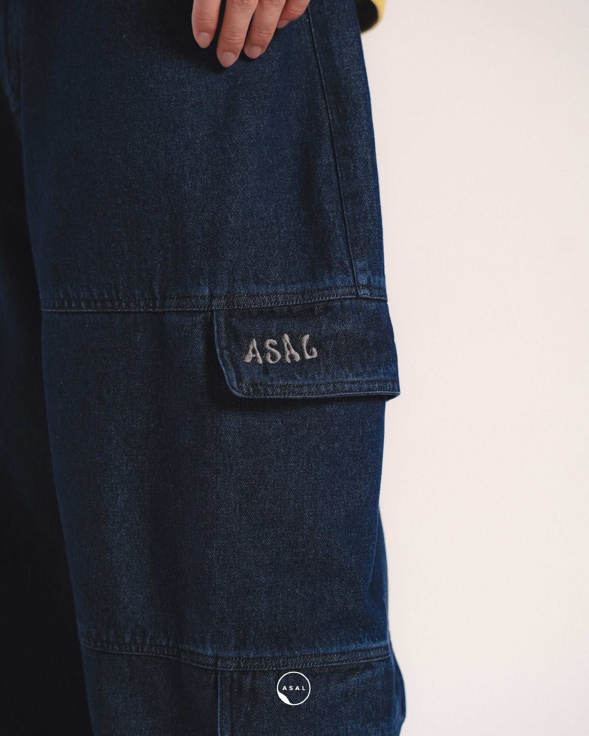 MAISON LUMIERE LUCA JEANS IN DARK BLUE DENIM