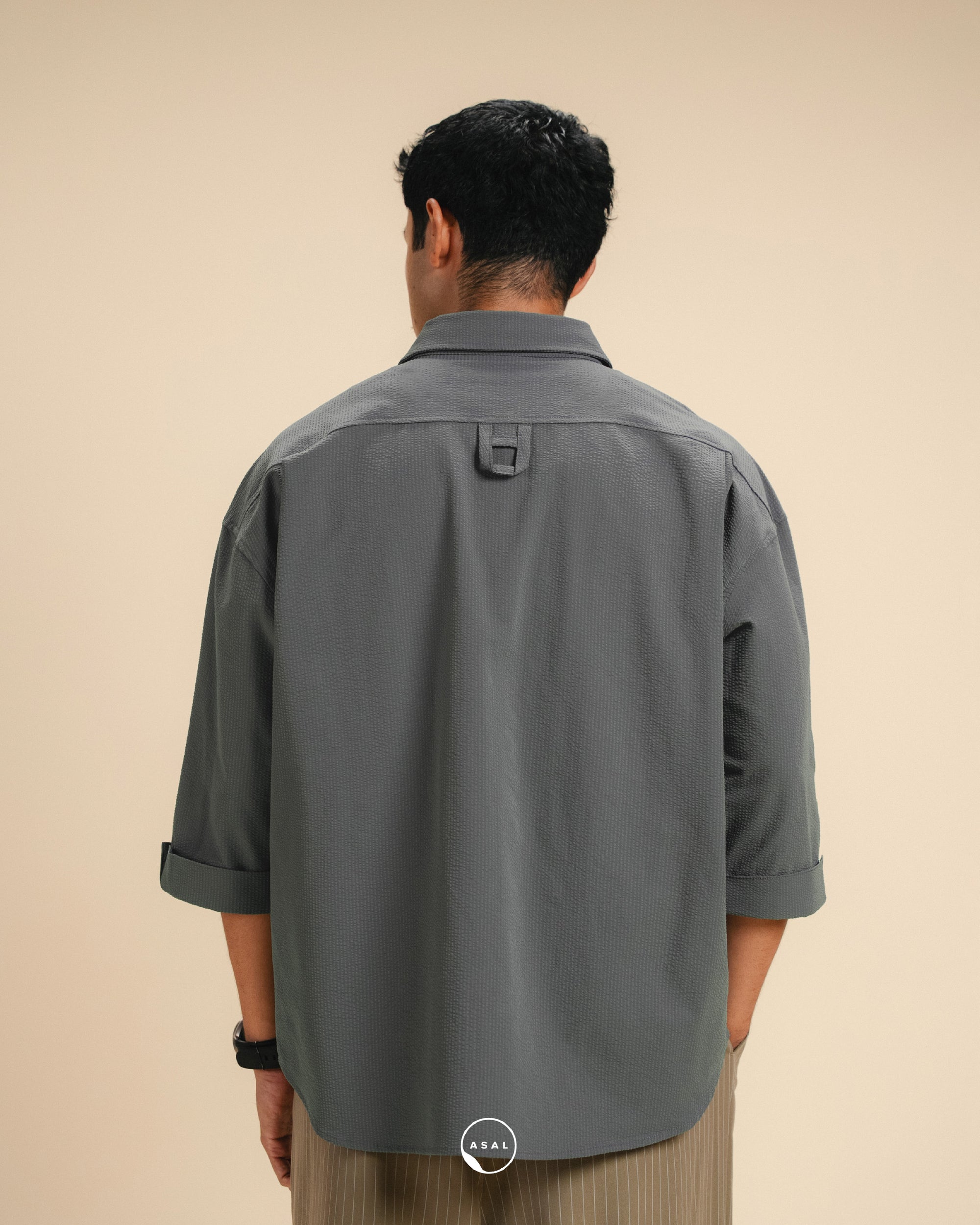 ASAL PRALINE SHIRT IN DARK SHADOW