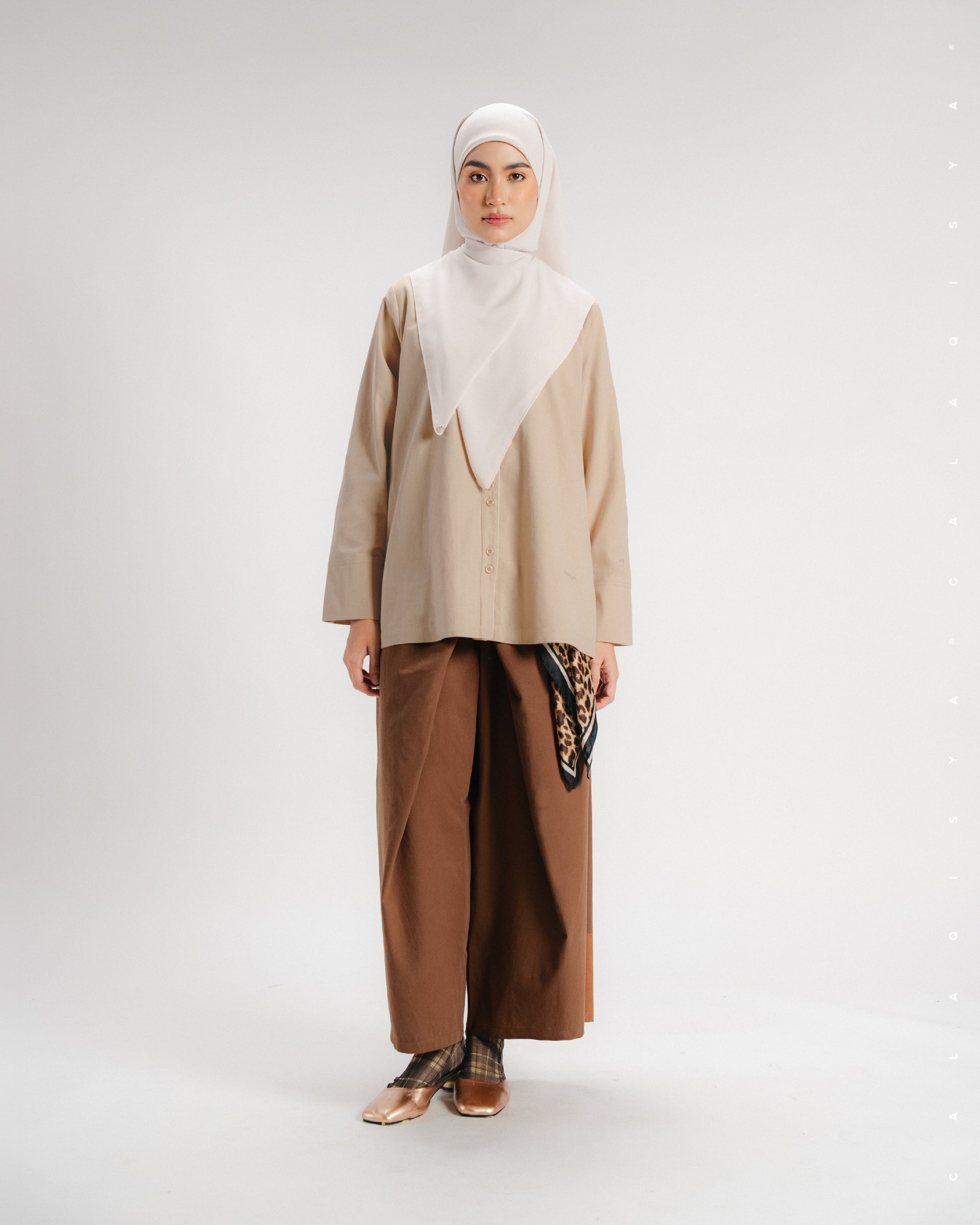 TORTA SHIRT (100% COTTON) (FULLY LINED) IN DAWN
