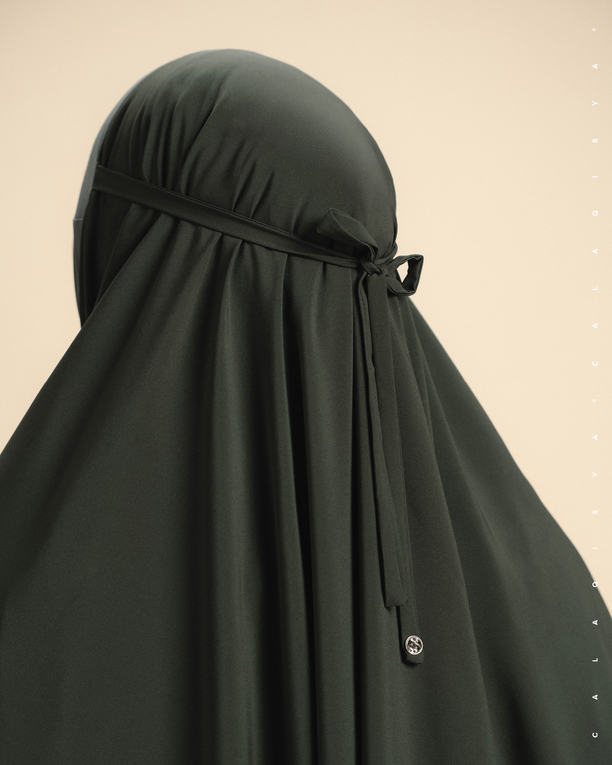 SERENE PRAYER VEIL IN DEEP FOREST