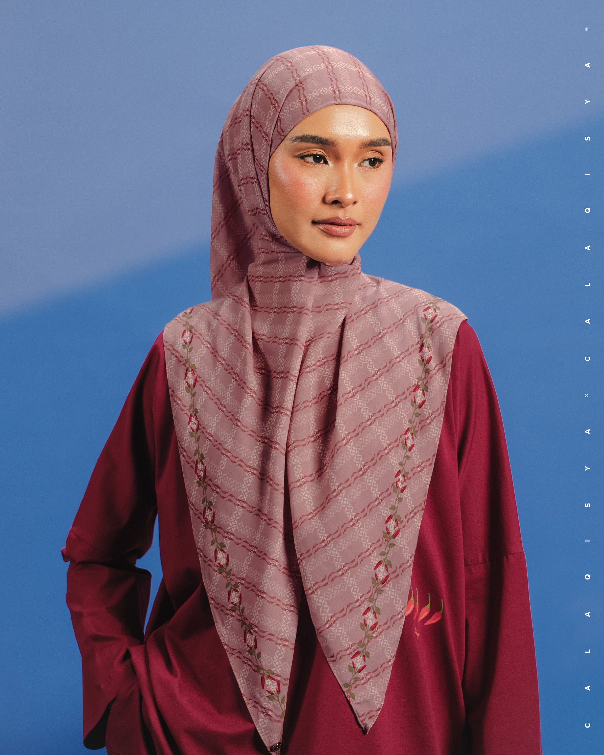 KKCP NEST TIE BACK UNDERCHIN (TRIANGLE) IN DUSTY ROSE