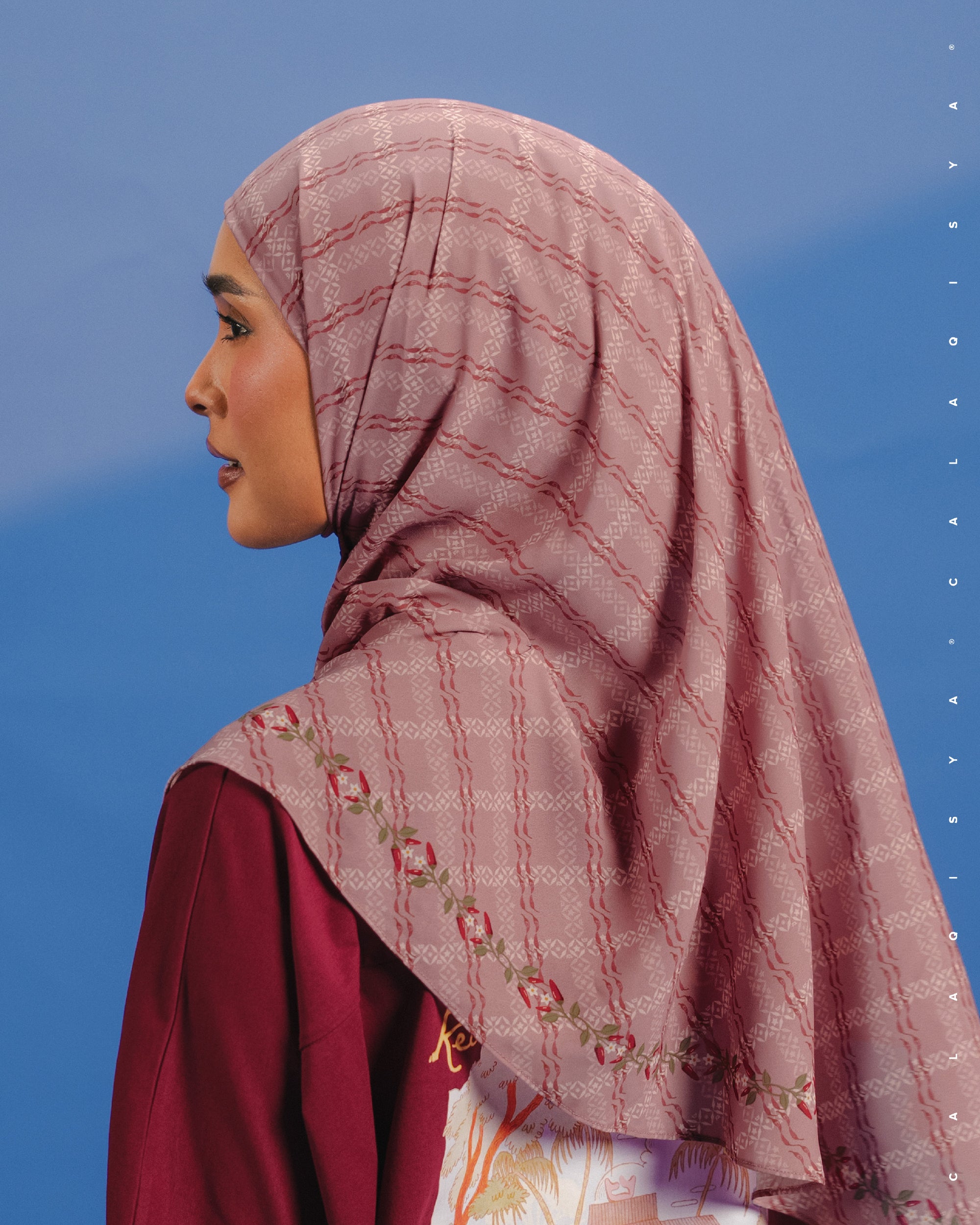 KKCP NEST TIE BACK UNDERCHIN (TRIANGLE) IN DUSTY ROSE