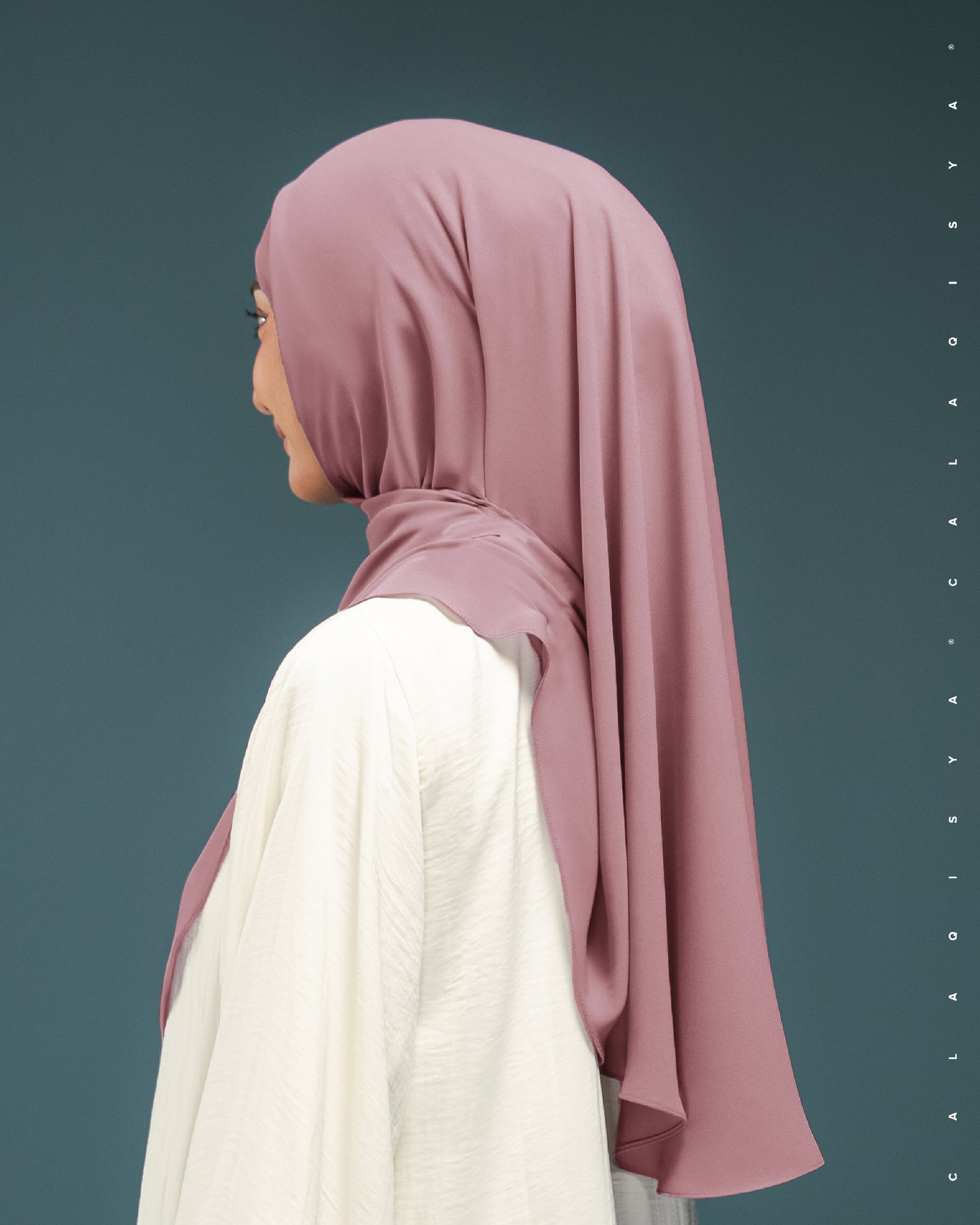 DANIAH TIE BACK UNDERCHIN IN DUSTY ROSE