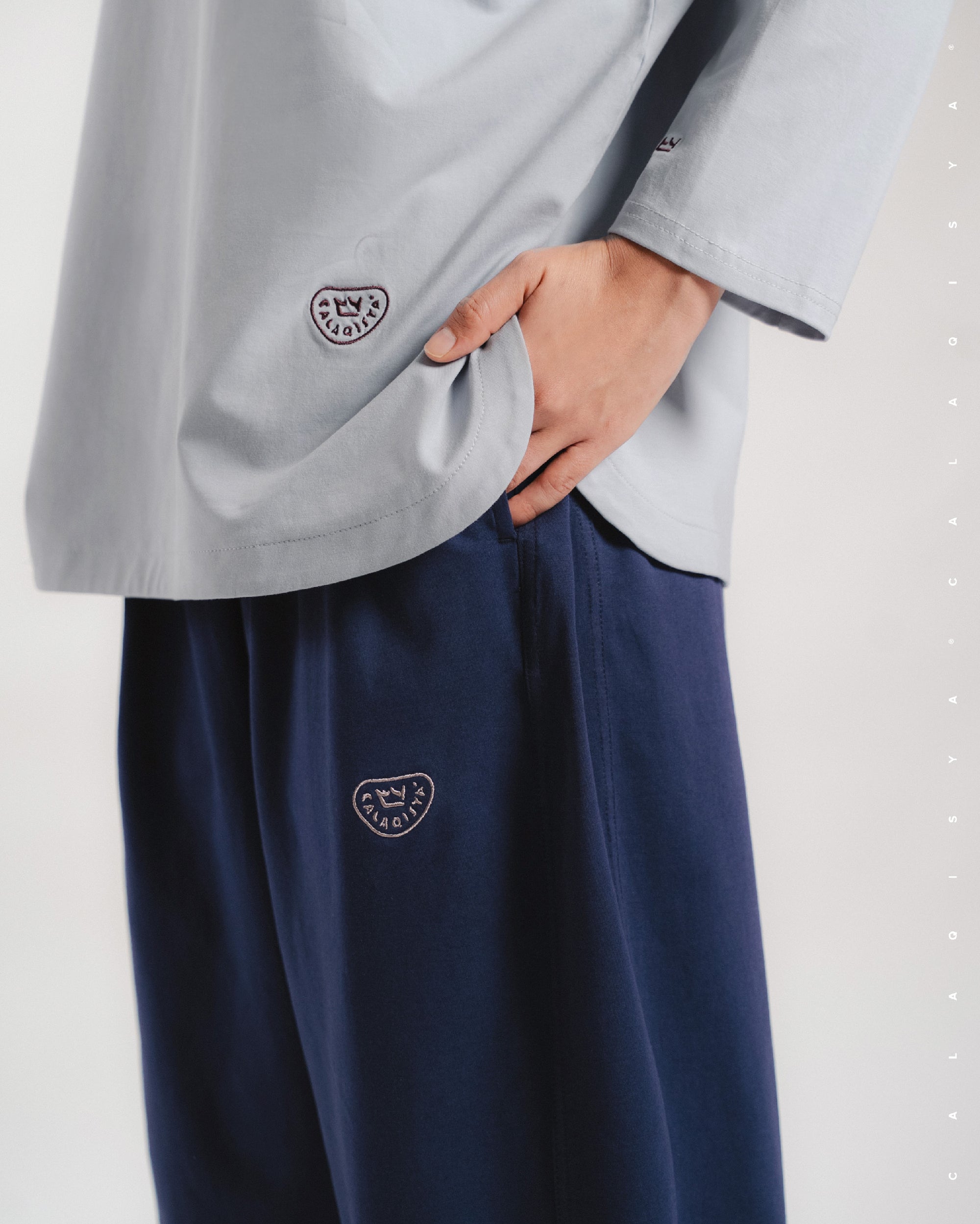 CLOUD COCOON PANTS IN EVENING BLUE