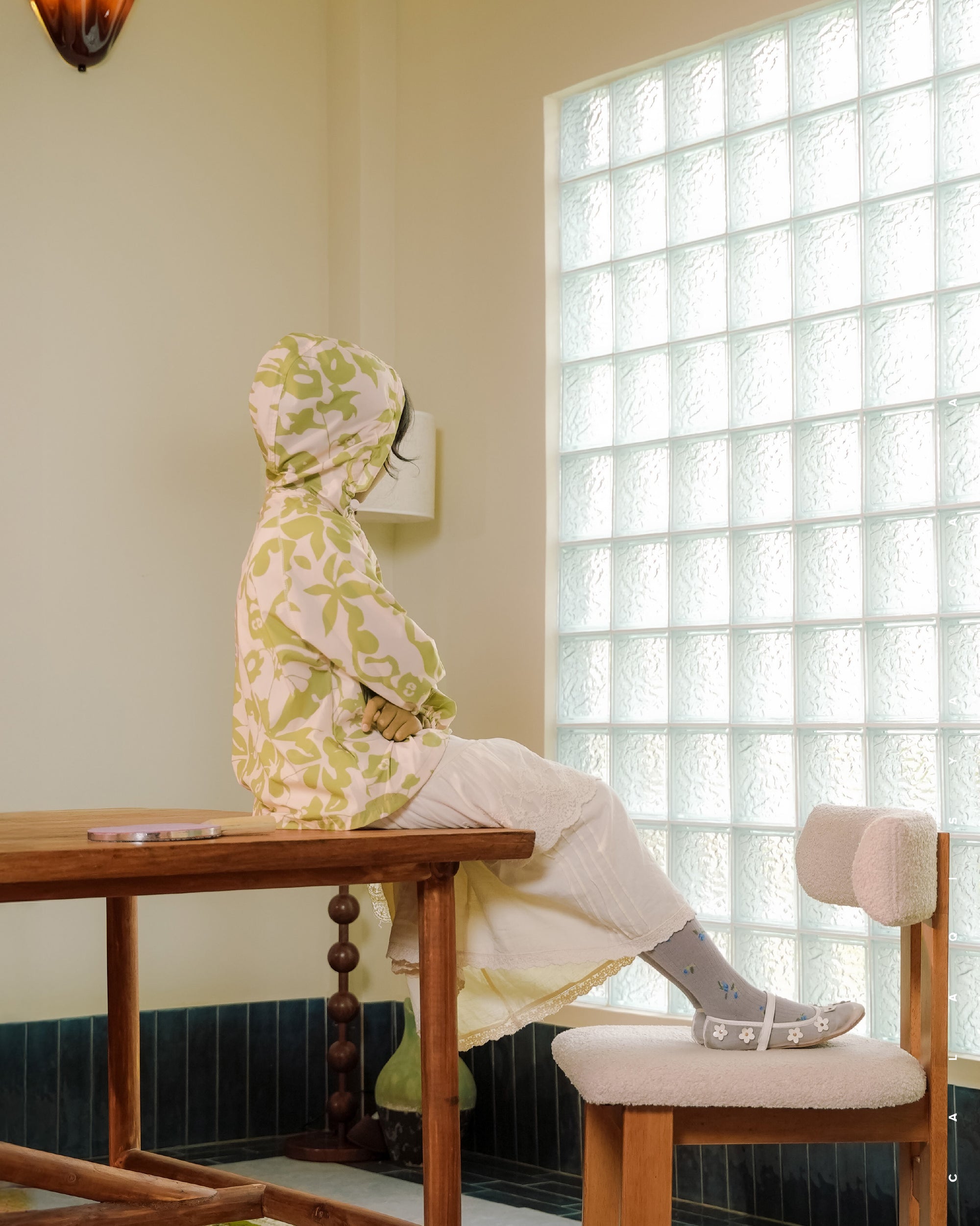 CQ GO QUINN PRINTED PARKA KIDS IN FERN