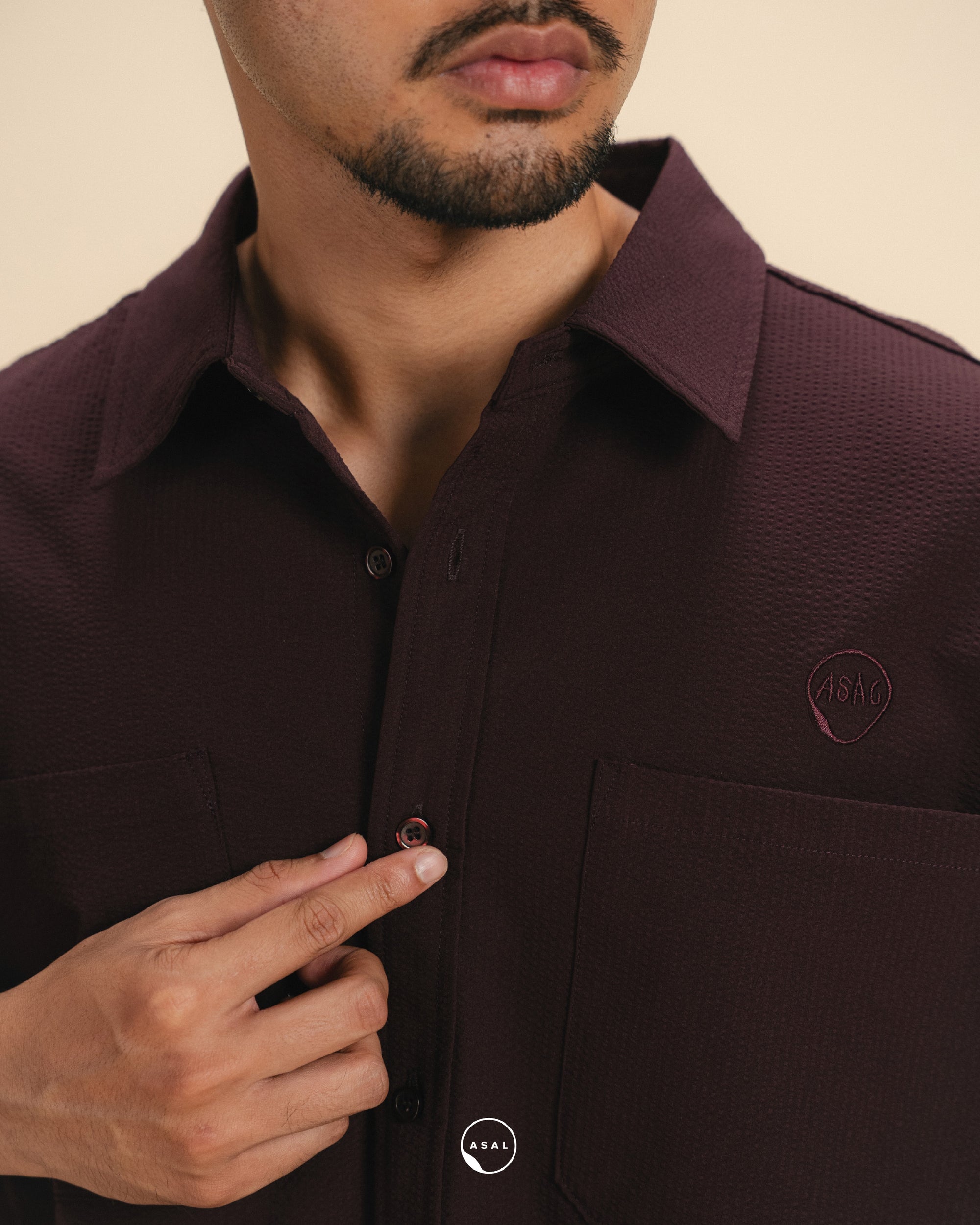 ASAL PRALINE SHIRT IN FIG