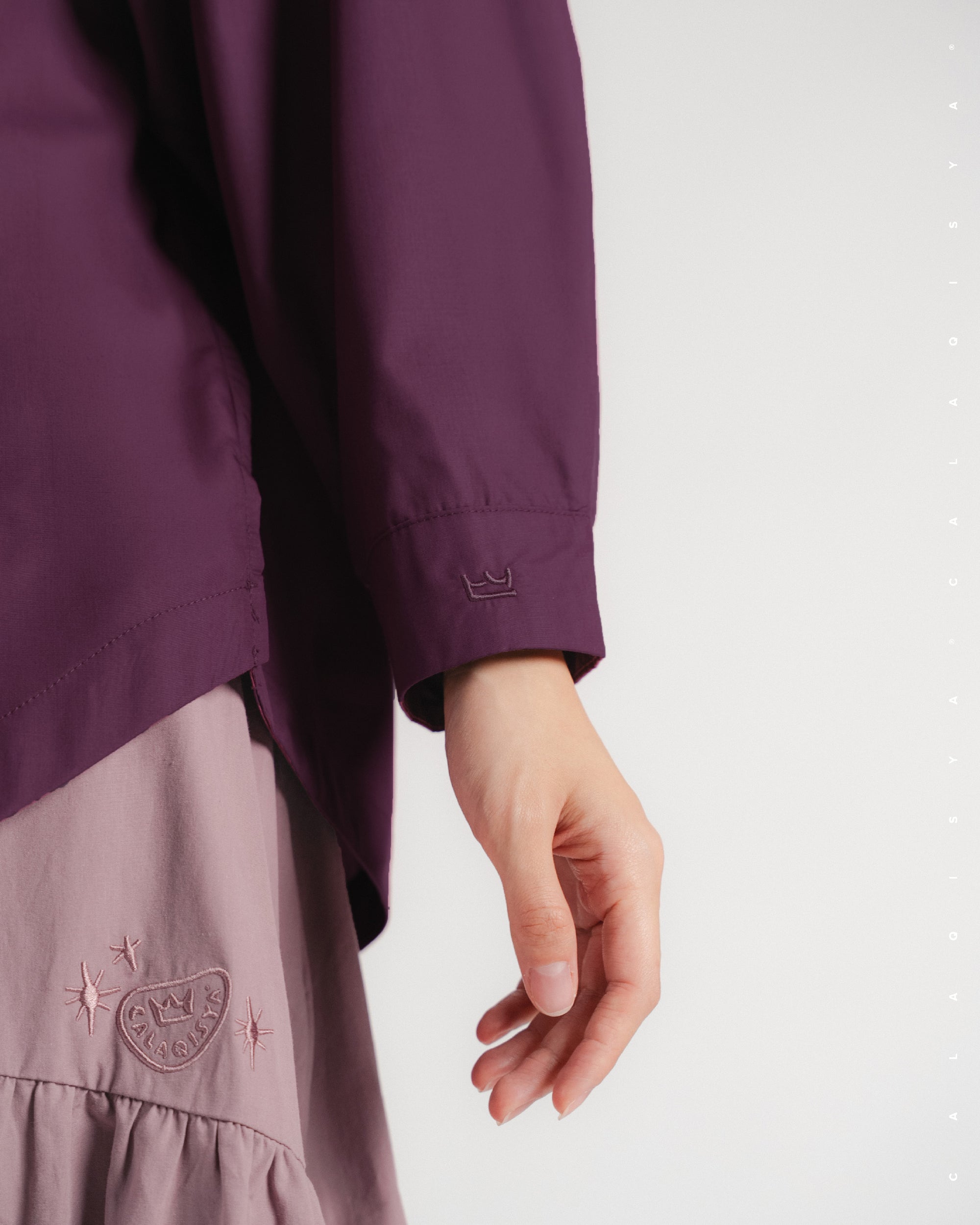 AMBER PLAIN SHIRT IN FIG