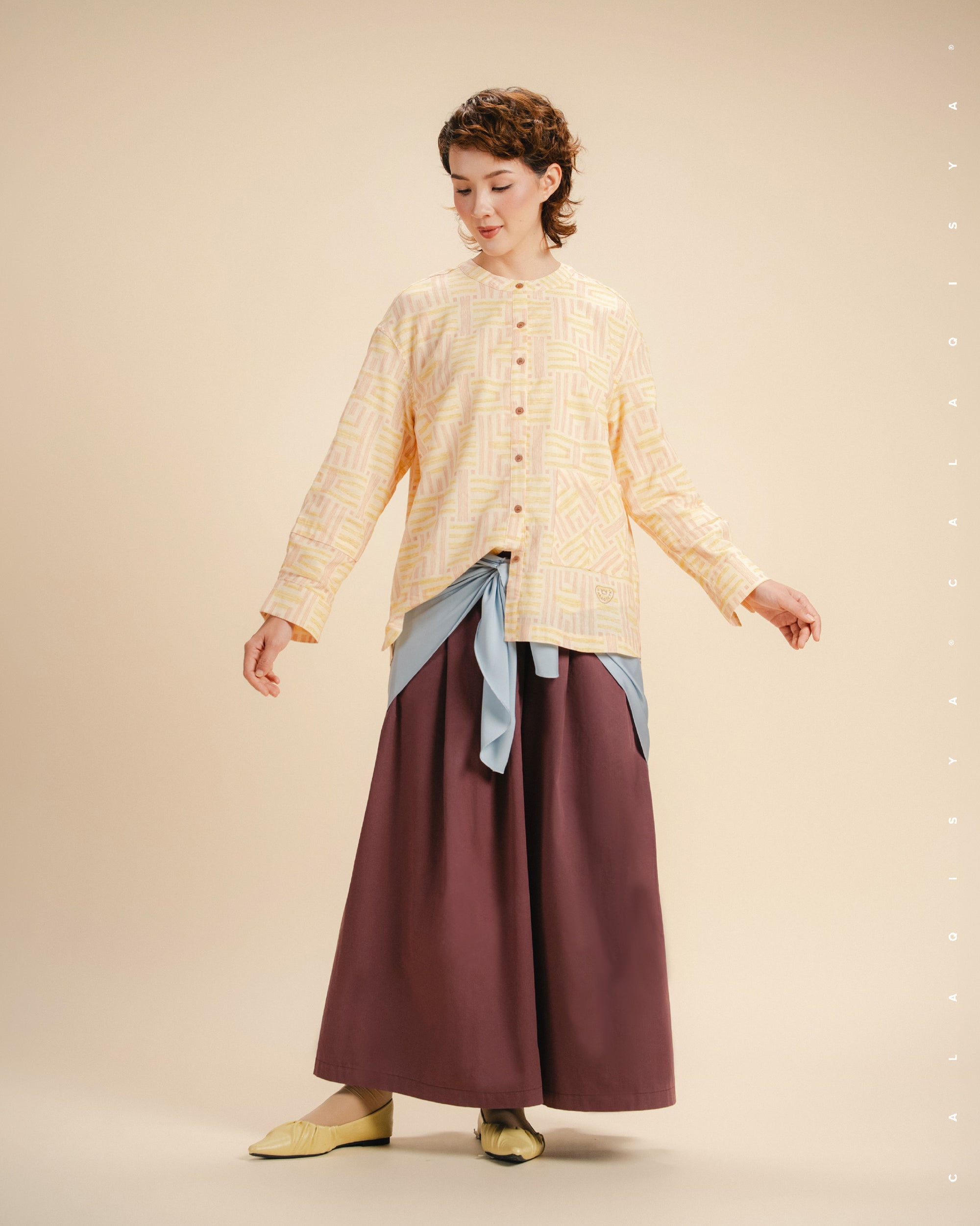 LOFT SHIRT IN FLAN (FULLY LINED)