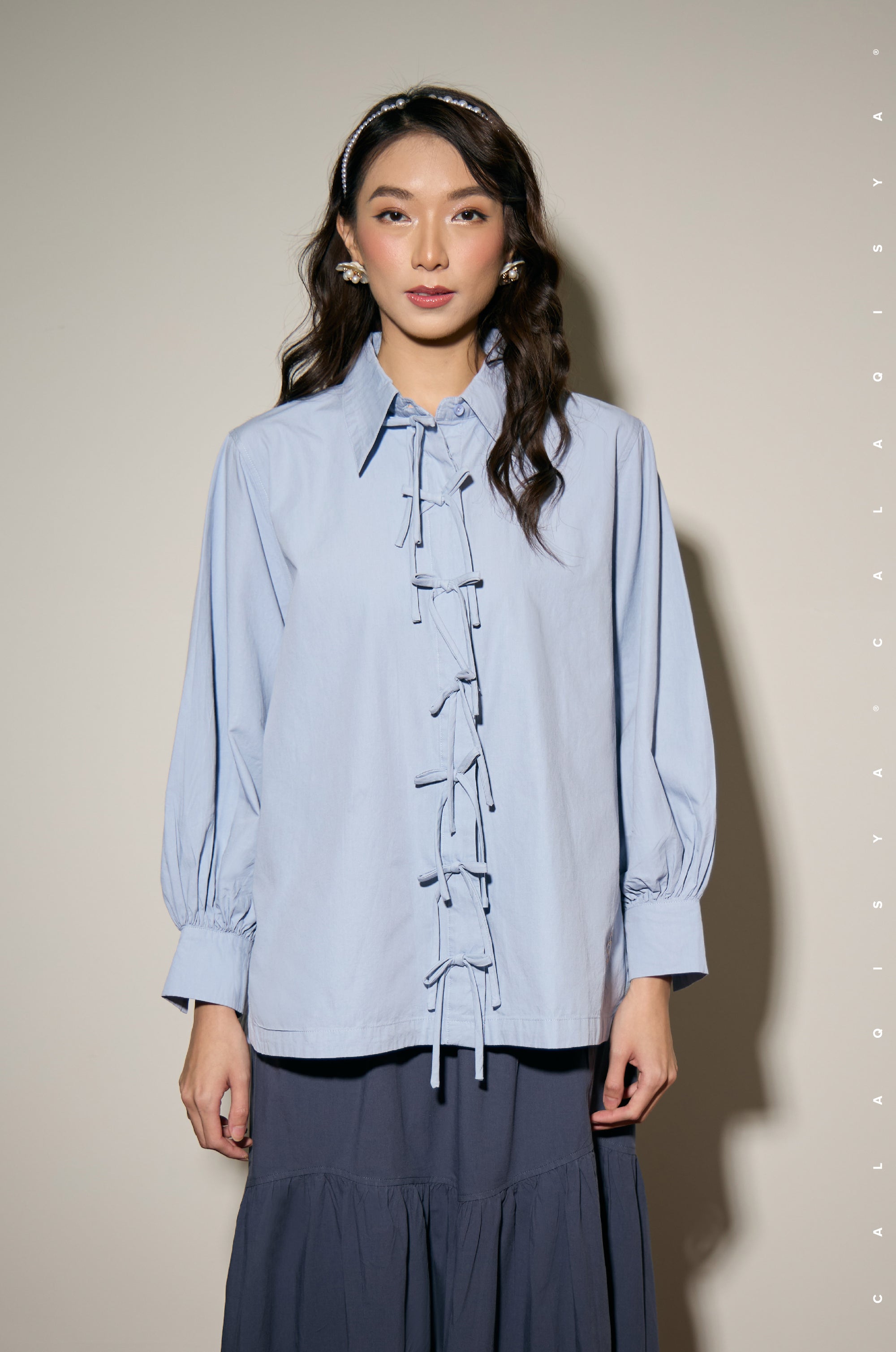 HELLO BOW : FLORENCE SHIRT IN SKY WAY