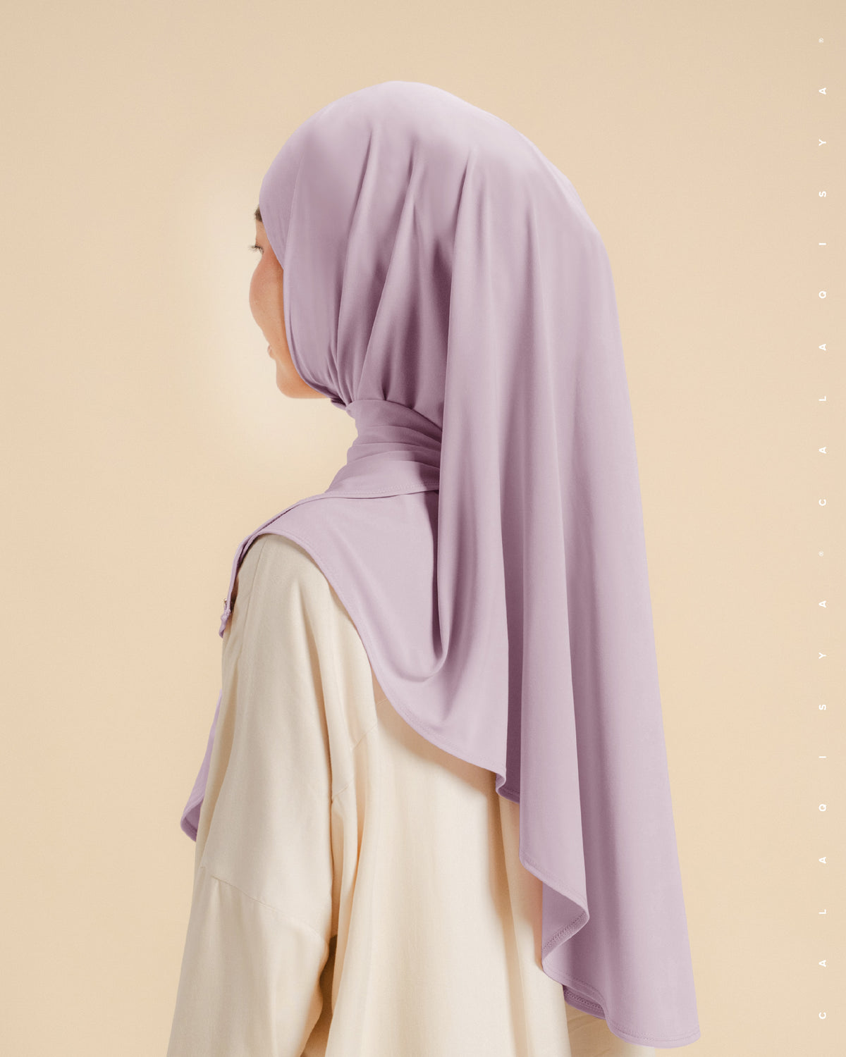 IRONLESS: NURA TIE BACK UNDERCHIN IN FRAGRANT LILAC (ODOURLESS)