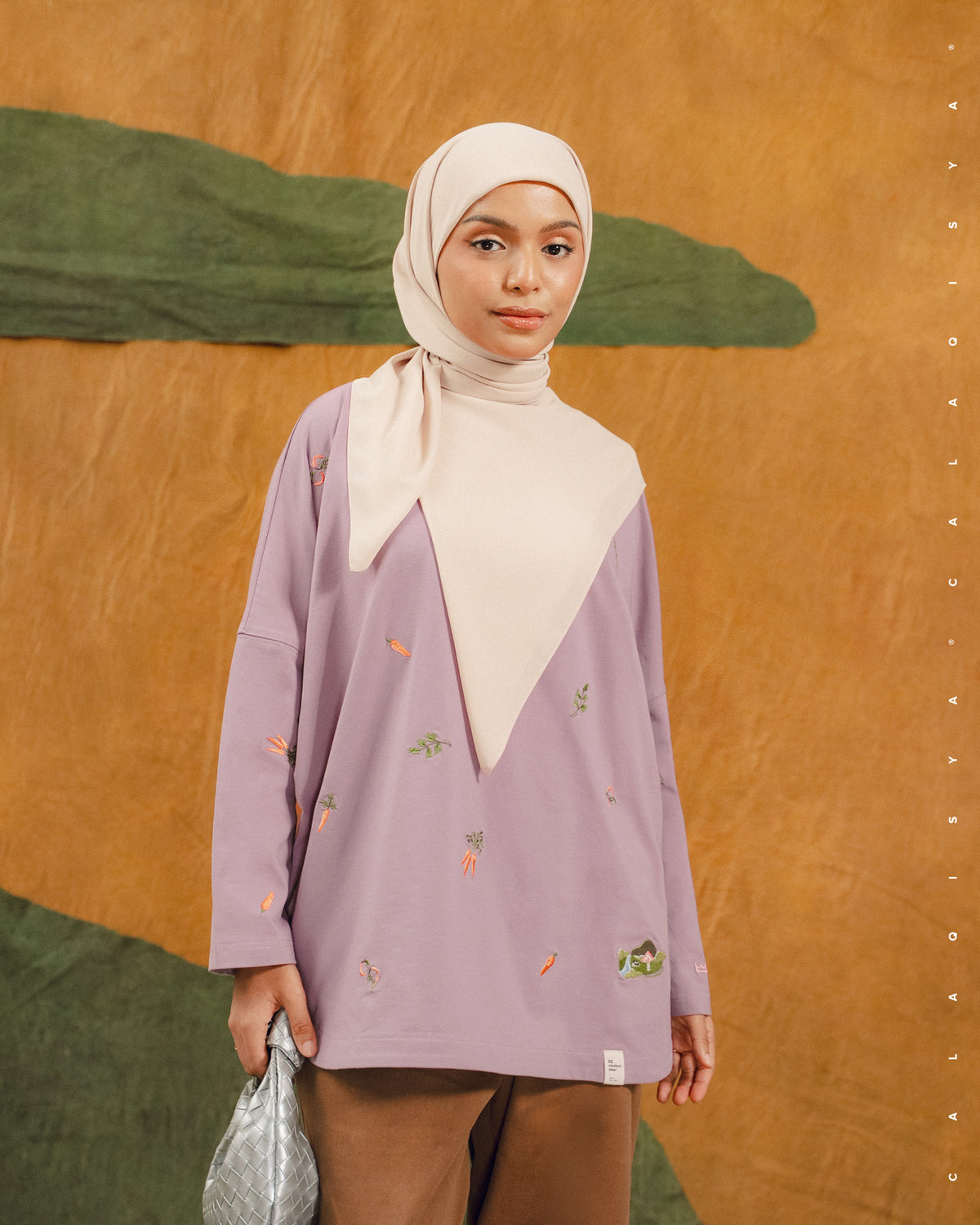 FM UNEARTHLY DIARIES CLOUD SHIRT (EMBROIDERY) IN FRAGRANT LILAC