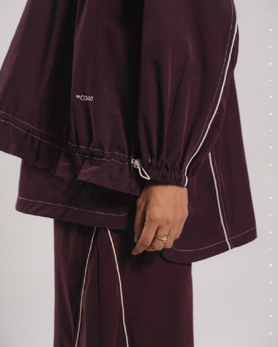 CQ GO RUFFLE PARKA IN FUDGE