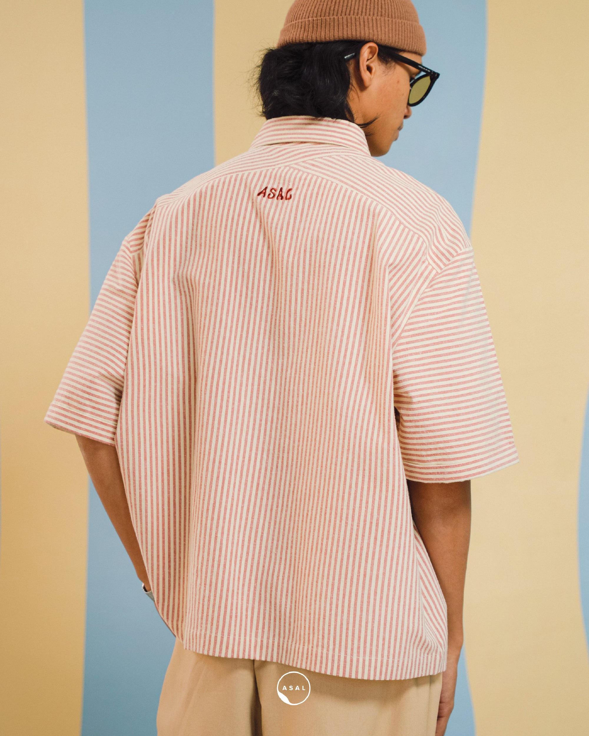 BAYU SERENE SHIRT IN GARNET