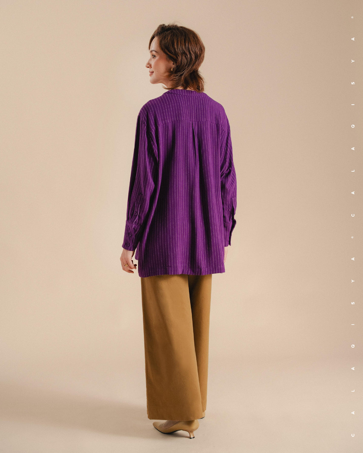 EVERYDAY STRIPE SHIRT IN GLOXINIA