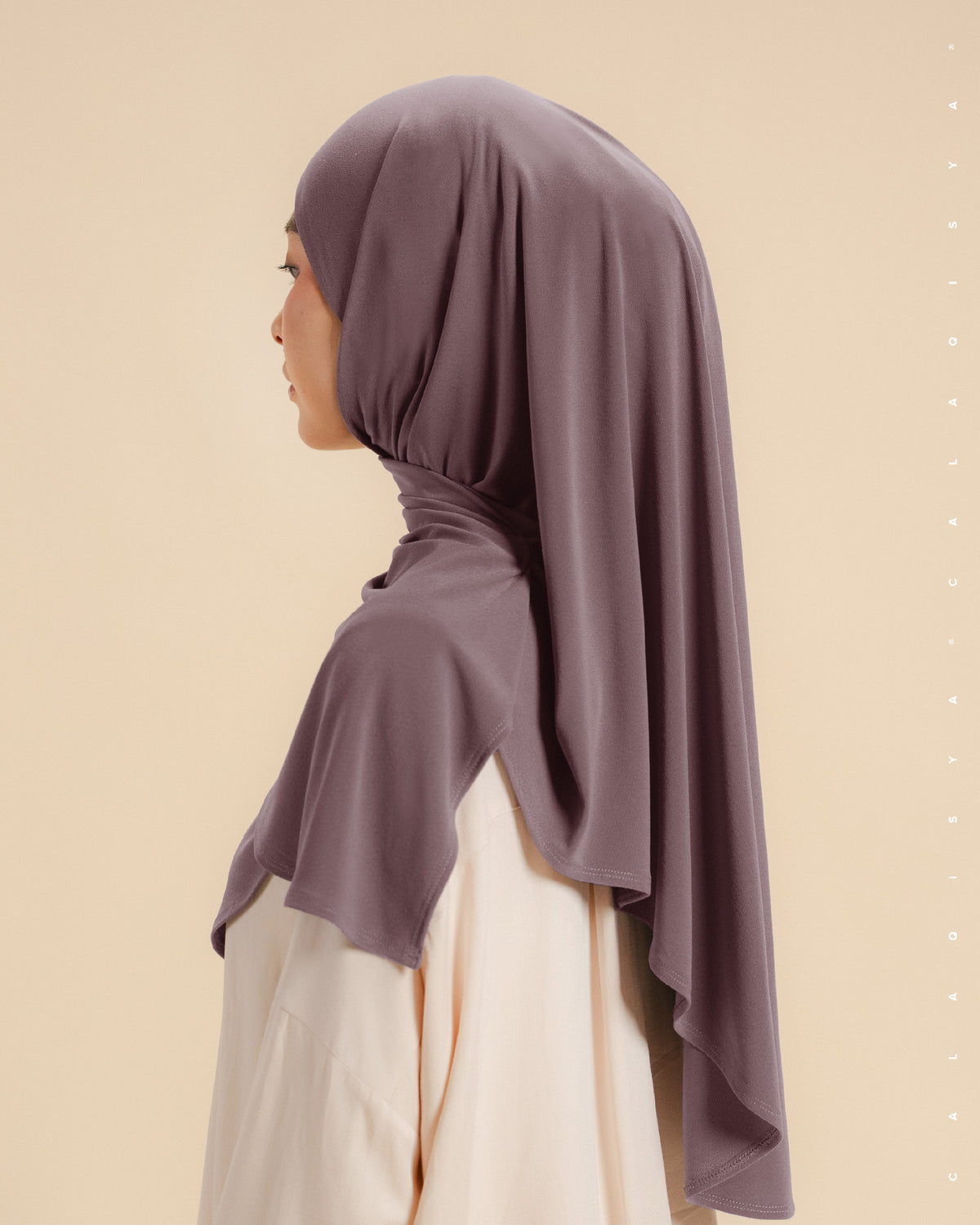 IRONLESS : SAFA TIE BACK UNDERCHIN (ODOURLESS) IN GRAPE SHAKE