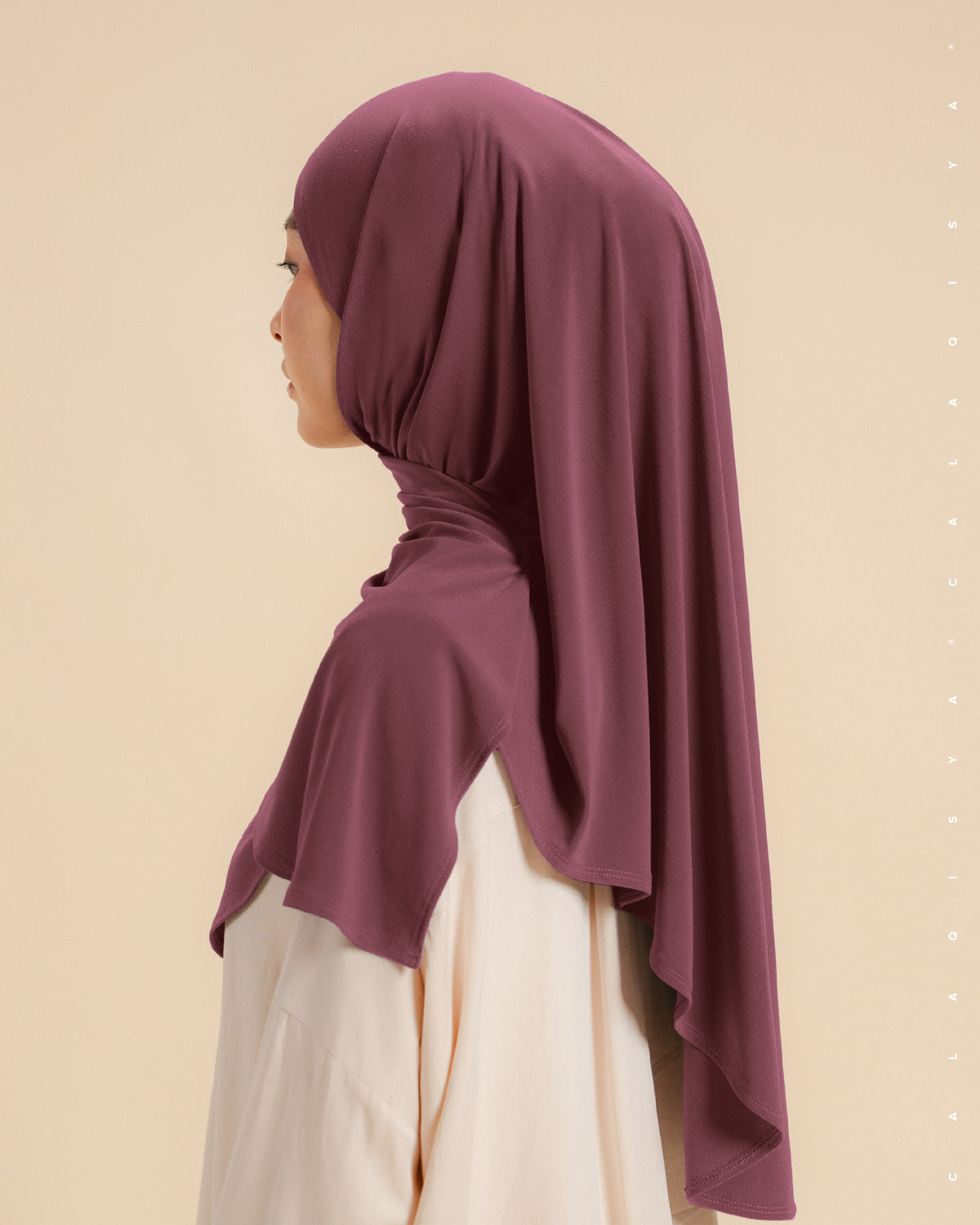 IRONLESS : SAFA TIE BACK UNDERCHIN (ODOURLESS) IN HAWTHORN ROSE