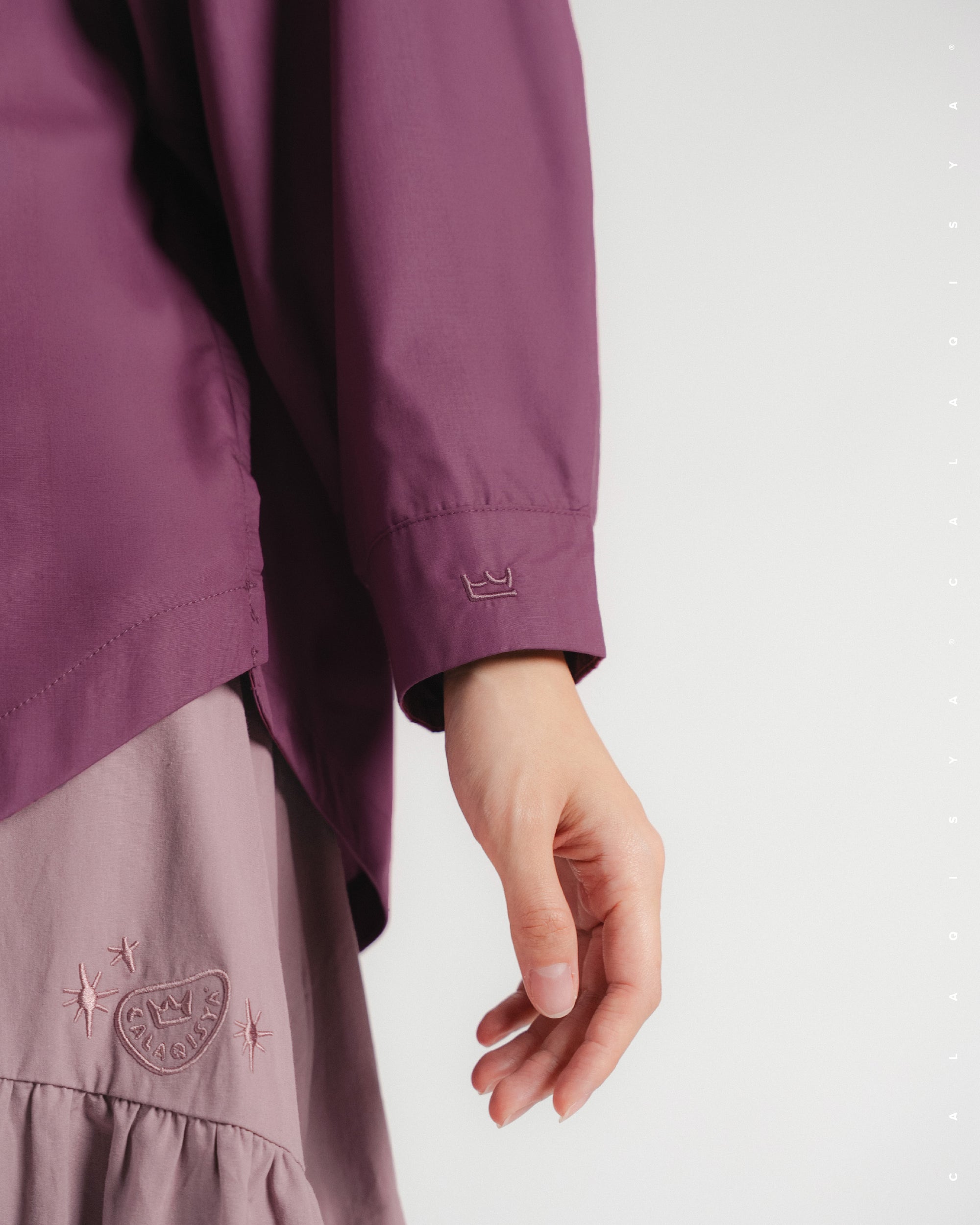 AMBER PLAIN SHIRT IN HAWTHORN ROSE