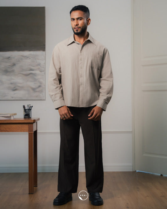 ASAL SHIFT PANTS IN HOT FUDGE