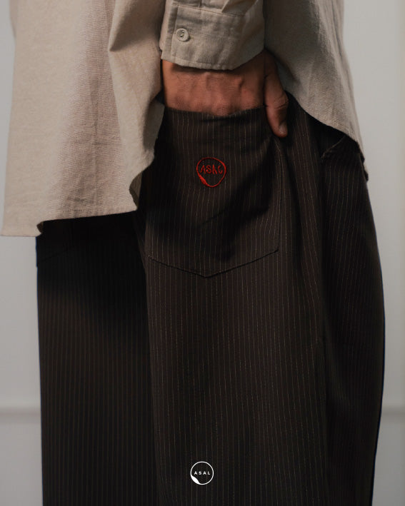 ASAL SHIFT PANTS IN HOT FUDGE