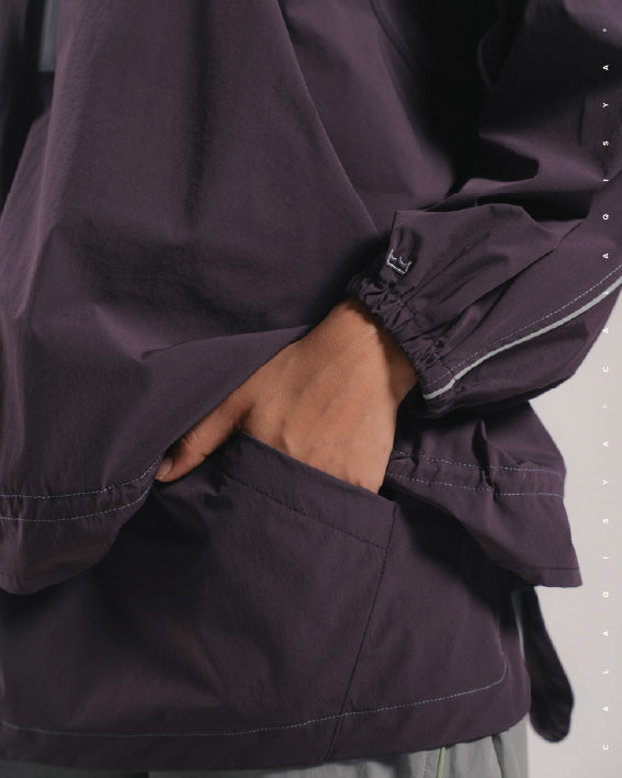 CQ GO RUFFLE PARKA IN HUCKLEBERRY