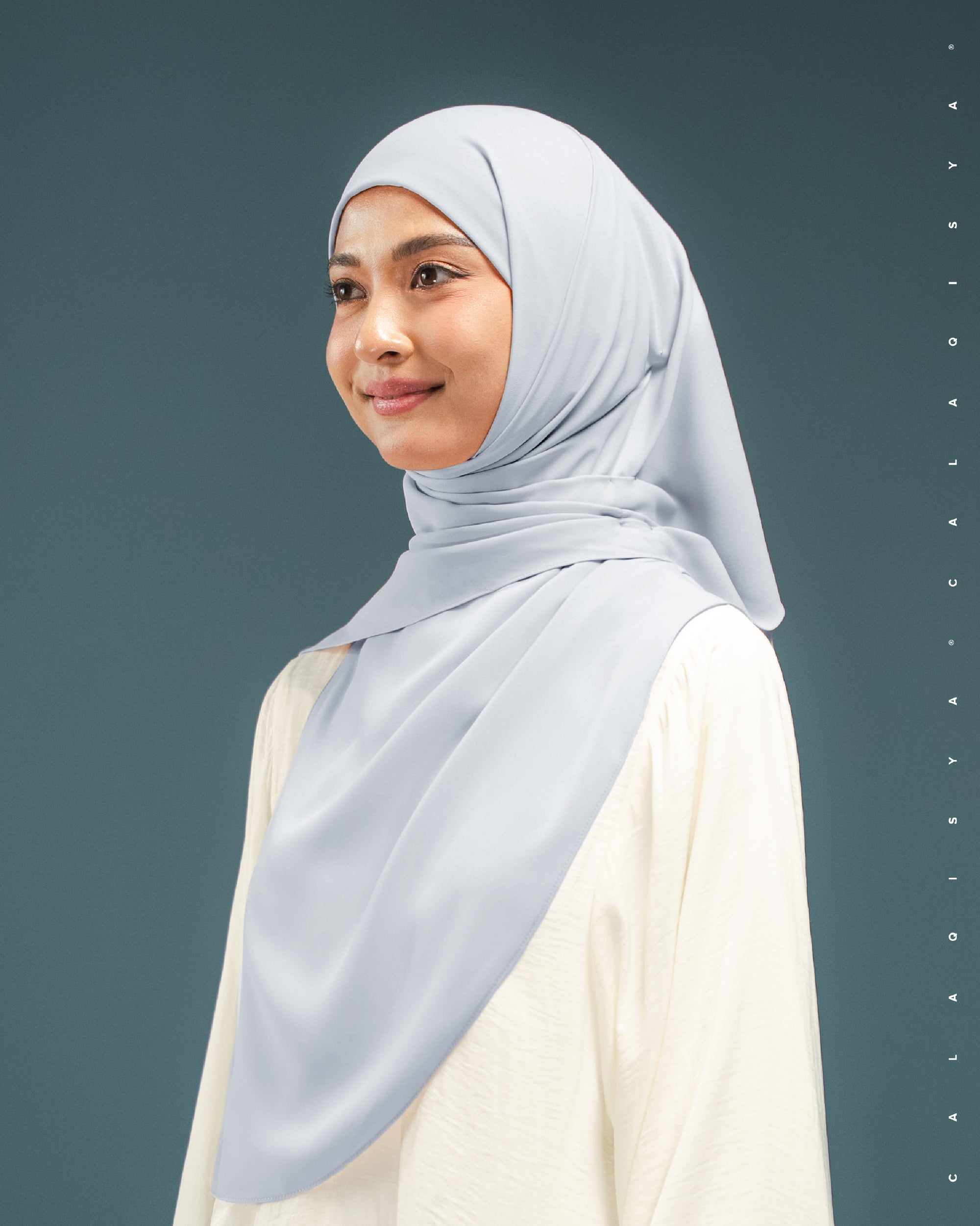 DANIAH TIE BACK UNDERCHIN IN ILLUSION BLUE