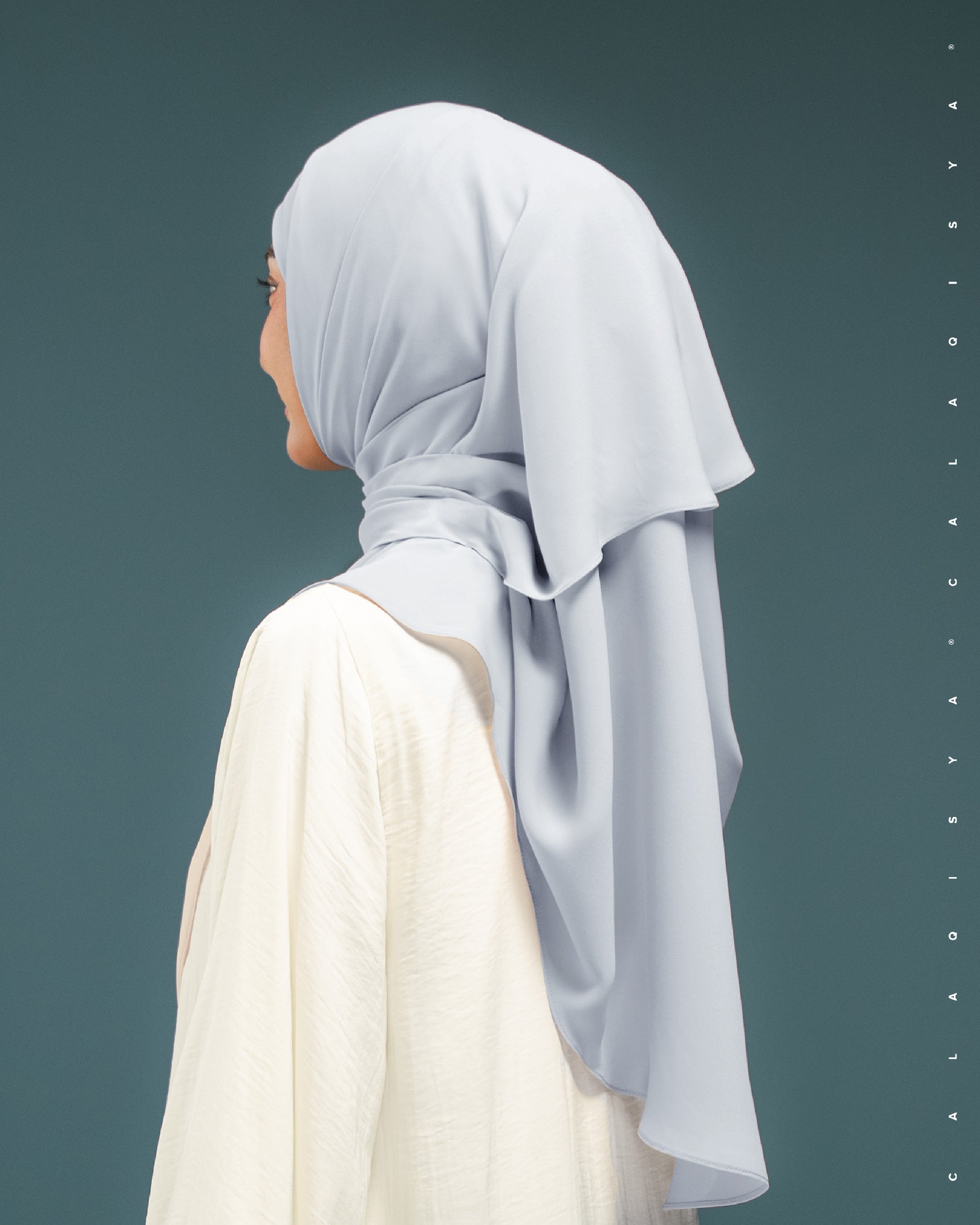 DANIAH TIE BACK UNDERCHIN IN ILLUSION BLUE