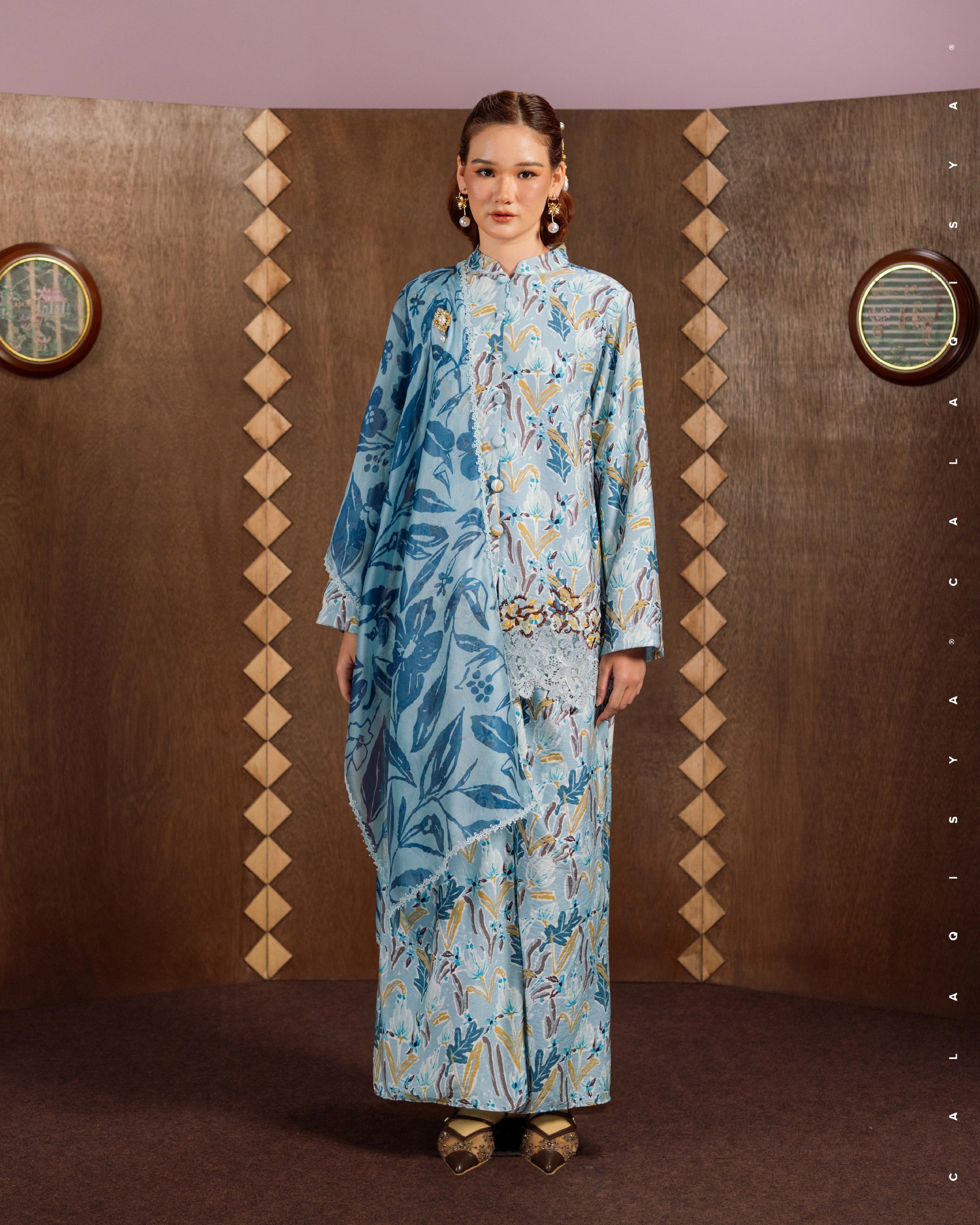 IMANE IN CASHMERE BLUE (SELENDANG INCLUDED)