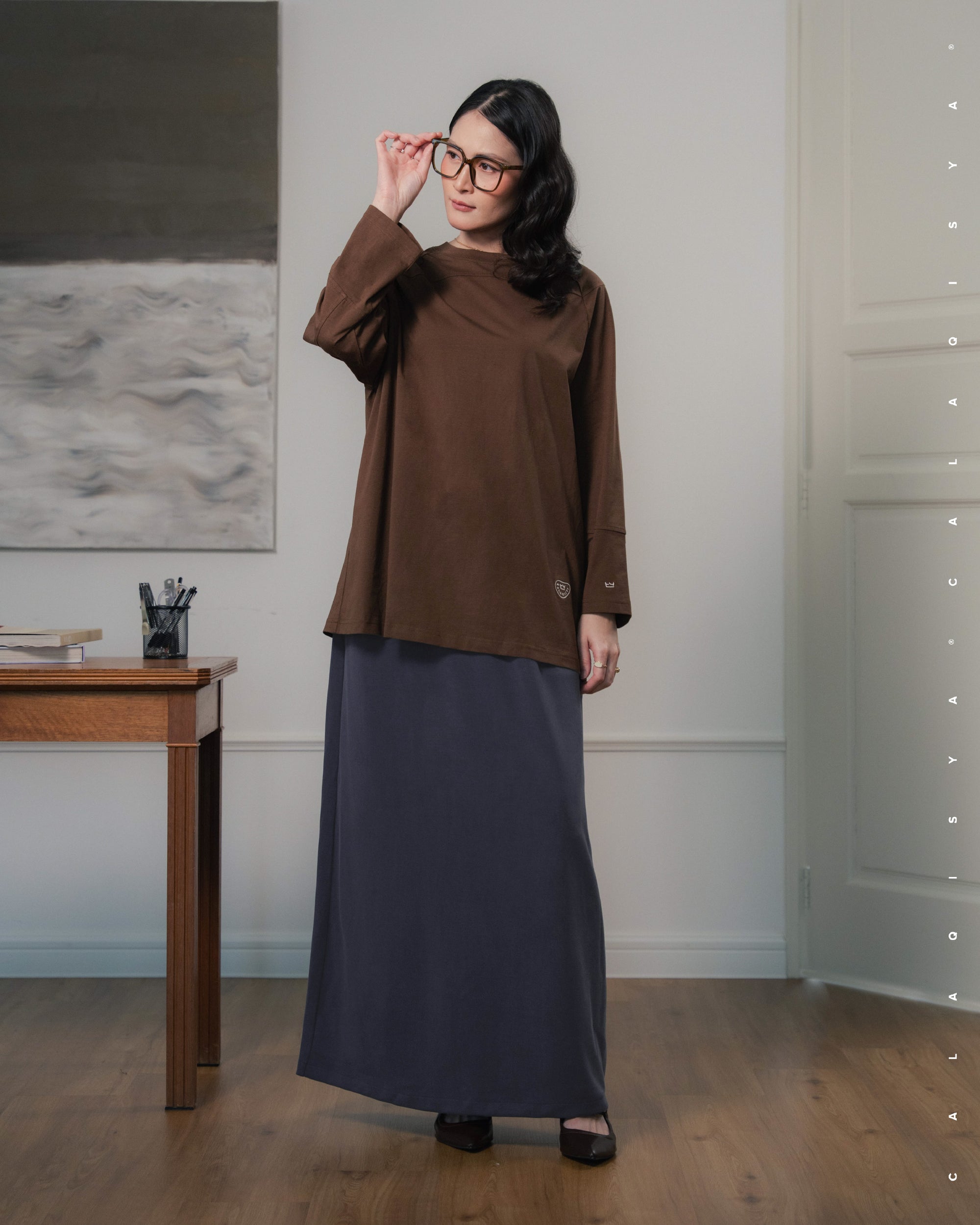 RUSH BREEN SKIRT IN INKLING