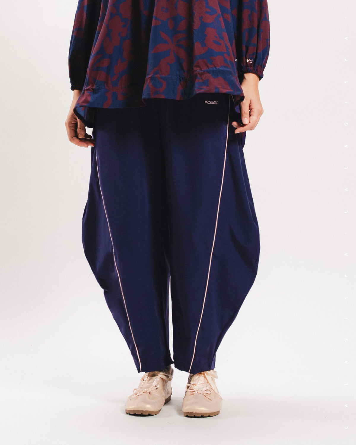 Cq Inkalign CQ GO FLOW PANTS IN INKLING – CalaQisya