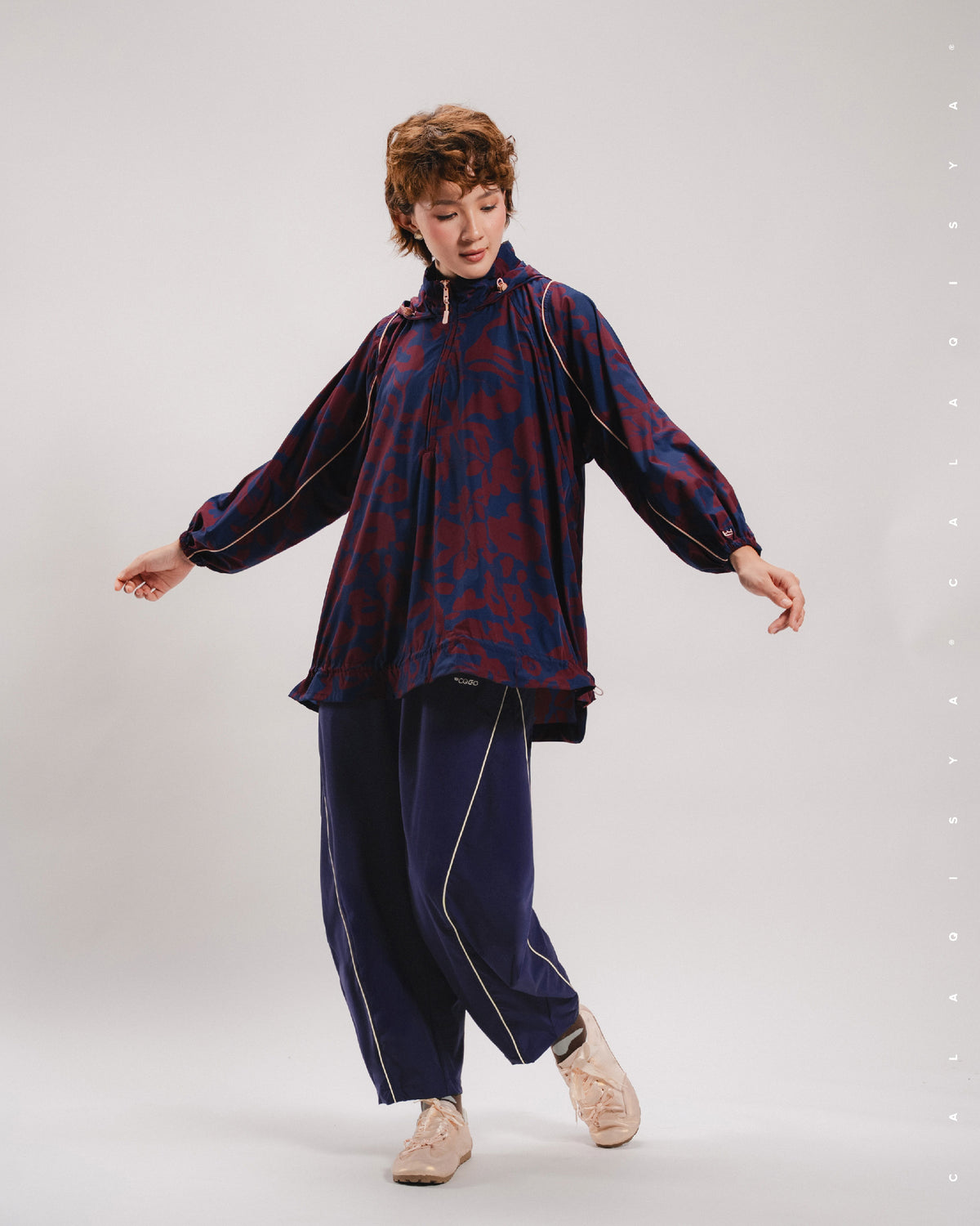 Cq Inkalign CQ GO FLOW PANTS IN INKLING – CalaQisya