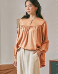 KATE TOP IN DUSTY CORAL